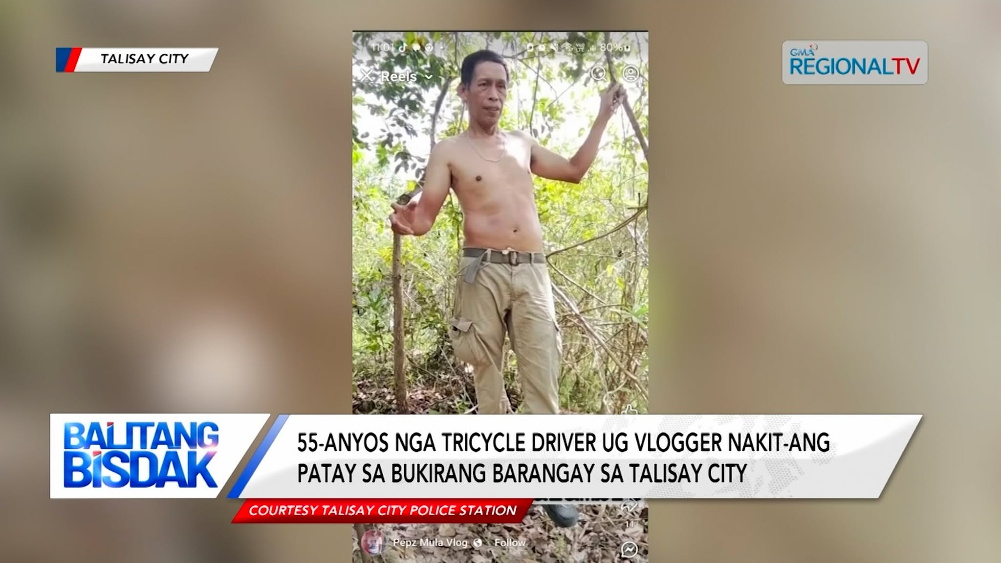 Tricyle driver nga usa ka Vlogger Napalgang Patay