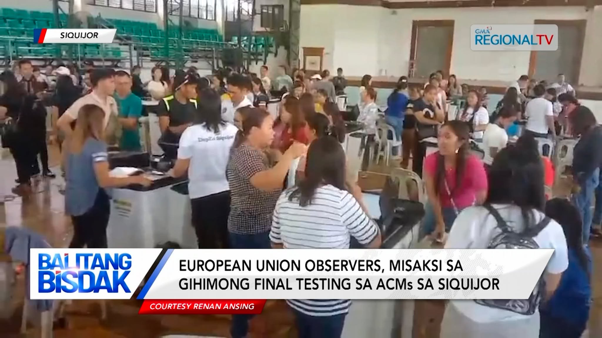 European Union Observers, misaksi sa gihimong final testing sa ACMs sa Siquijor