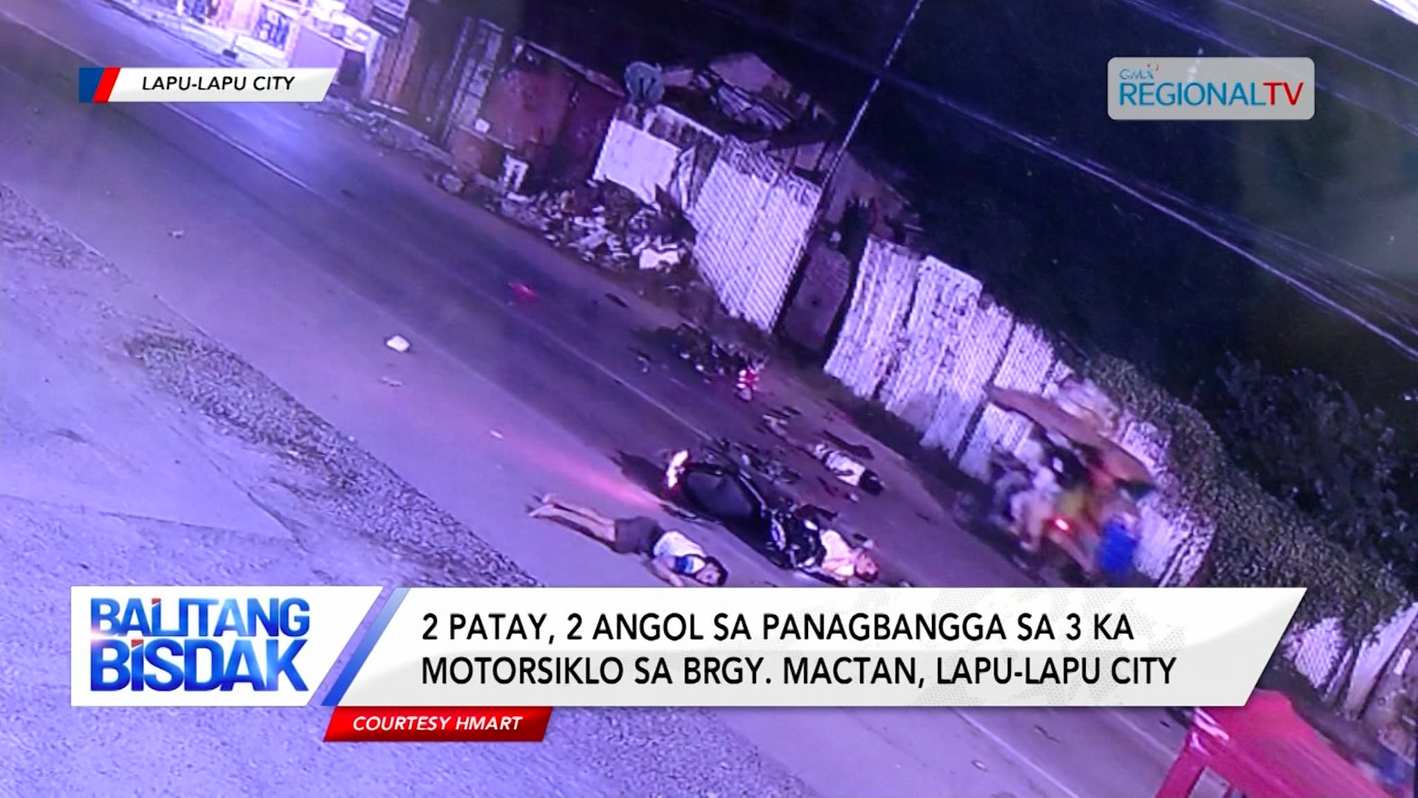 2 patay, 2 angol sa panagbangga sa 3 ka motorsiklo sa Brgy. Mactan, Lapu-Lapu City