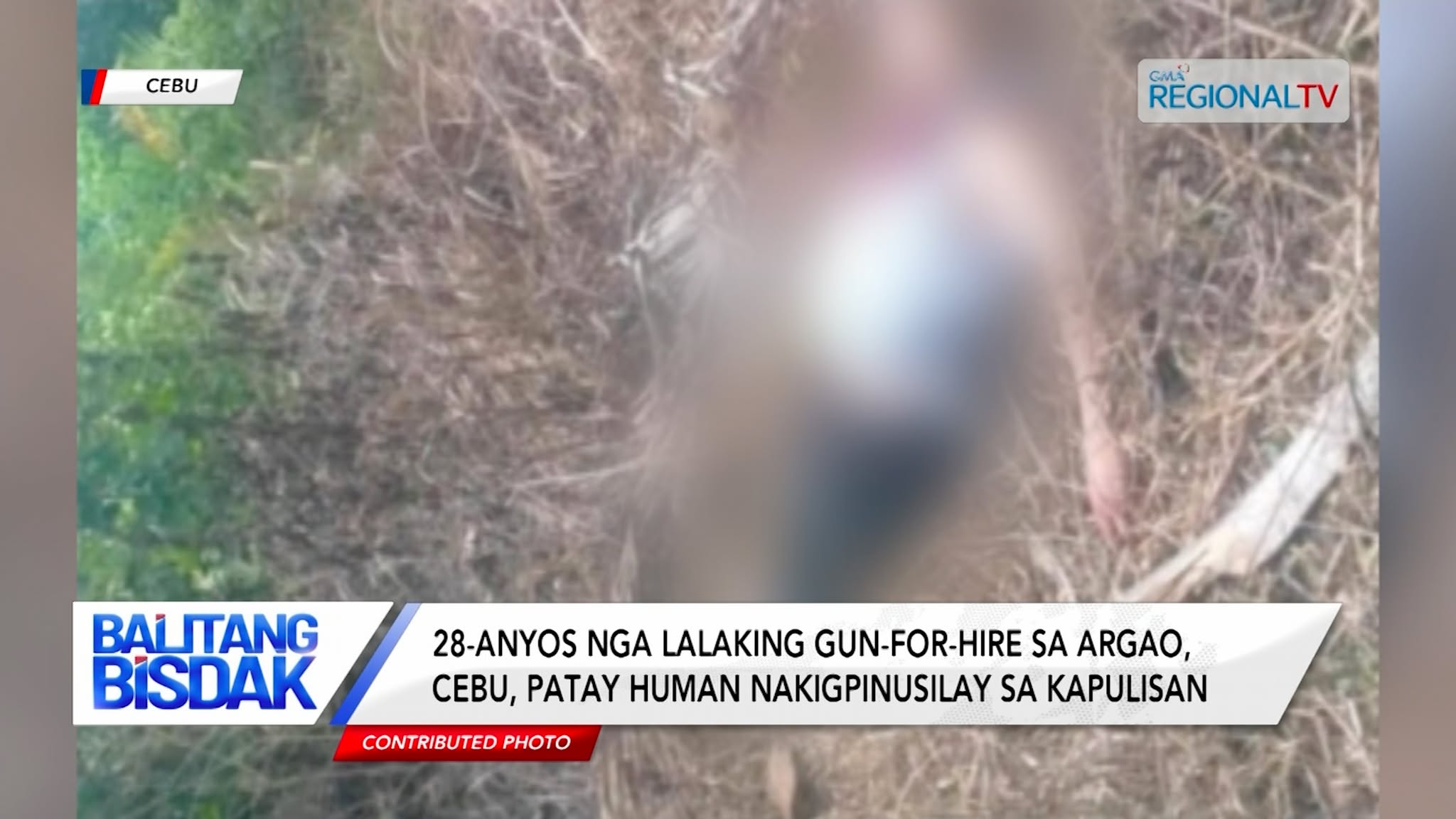 Lalaking gun-for-hire sa Argao, Cebu, patay human nakigpinusilay sa kapulisan