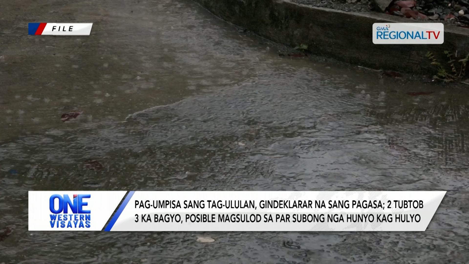 Pag-umpisa sang tag-ululan, gindeklarar na sang PAGASA