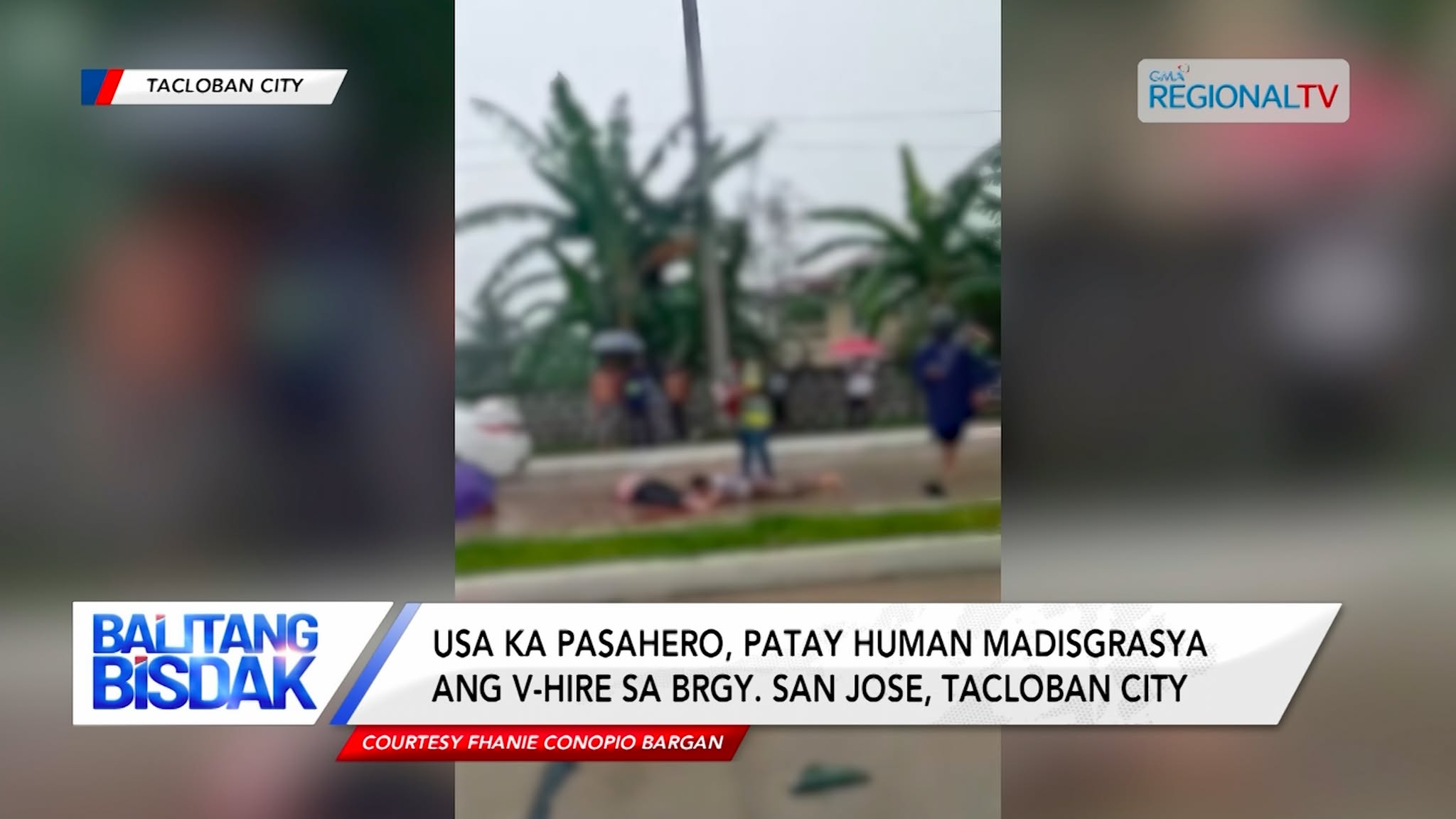 1 patay human madisgrasya ang v-hire sa Tacloban City