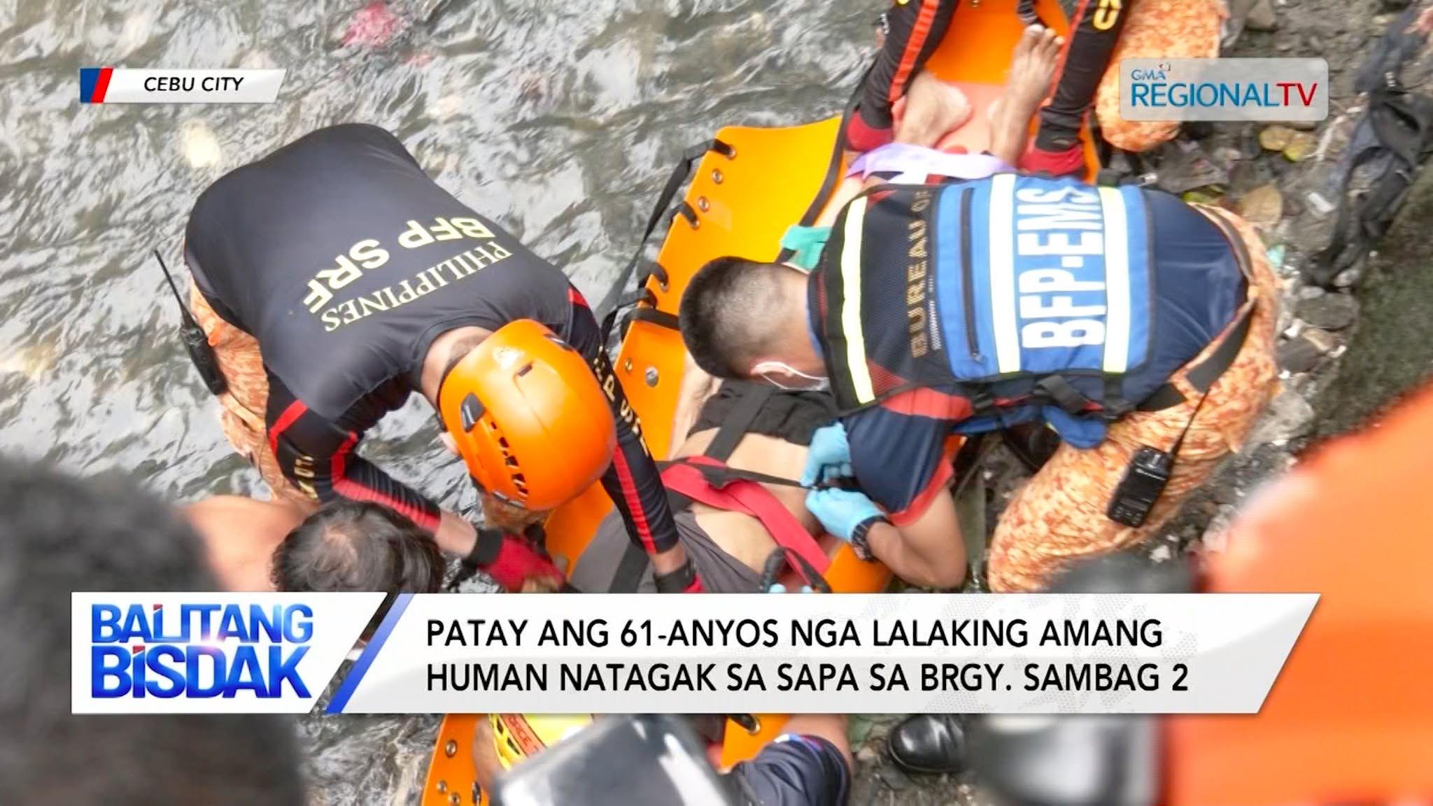 Patay ang 61-anyos nga lalaki human natagak sa sapa sa Brgy. Sambag 2