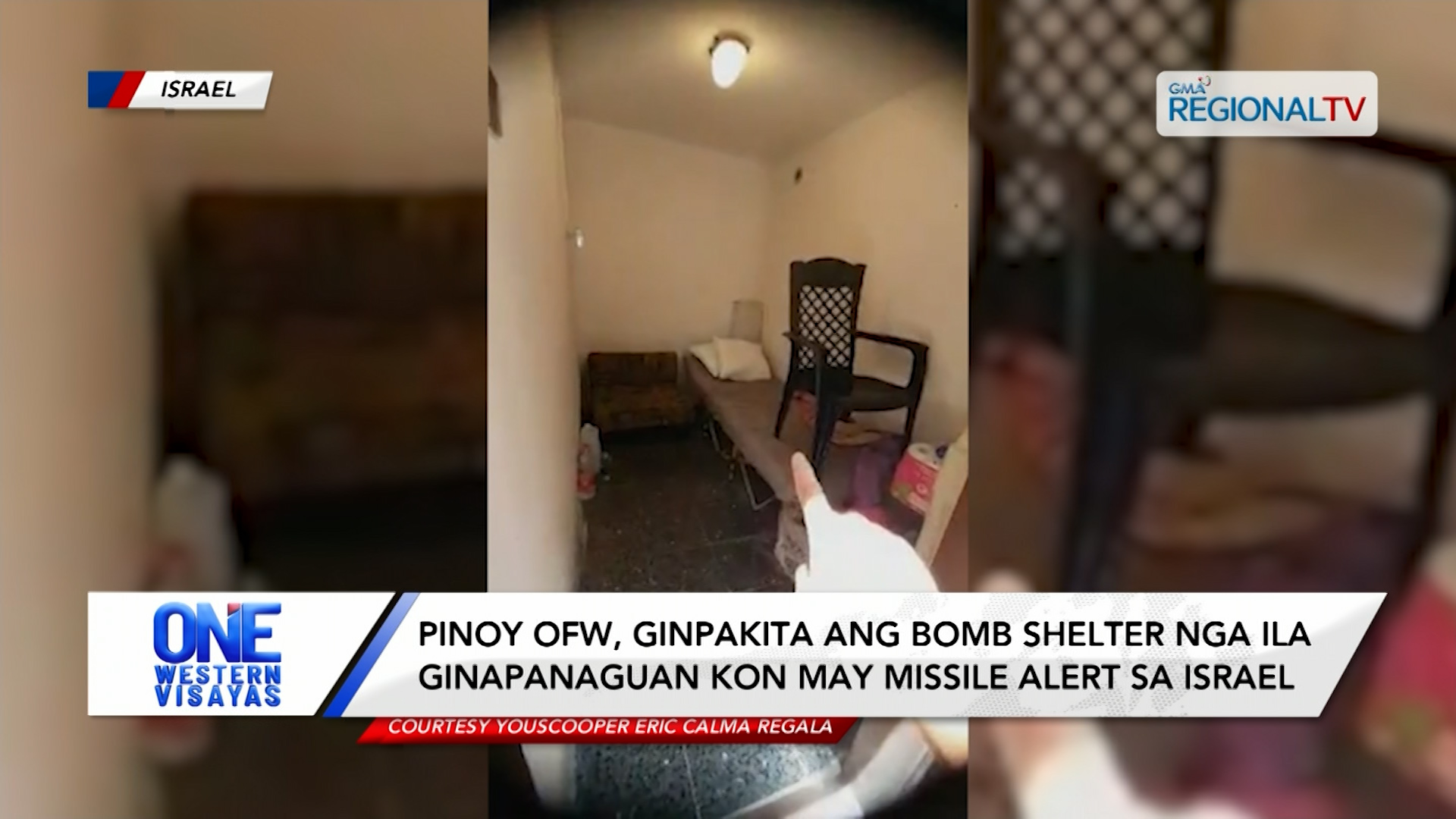 Pinoy OFW, ginpakita ang bomb shelter nga ila ginapanaguan sa Israel