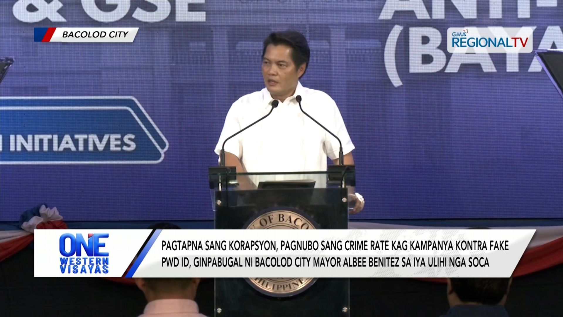 Bacolod City Mayor Albee Benitez sa iya ulihi nga SOCA