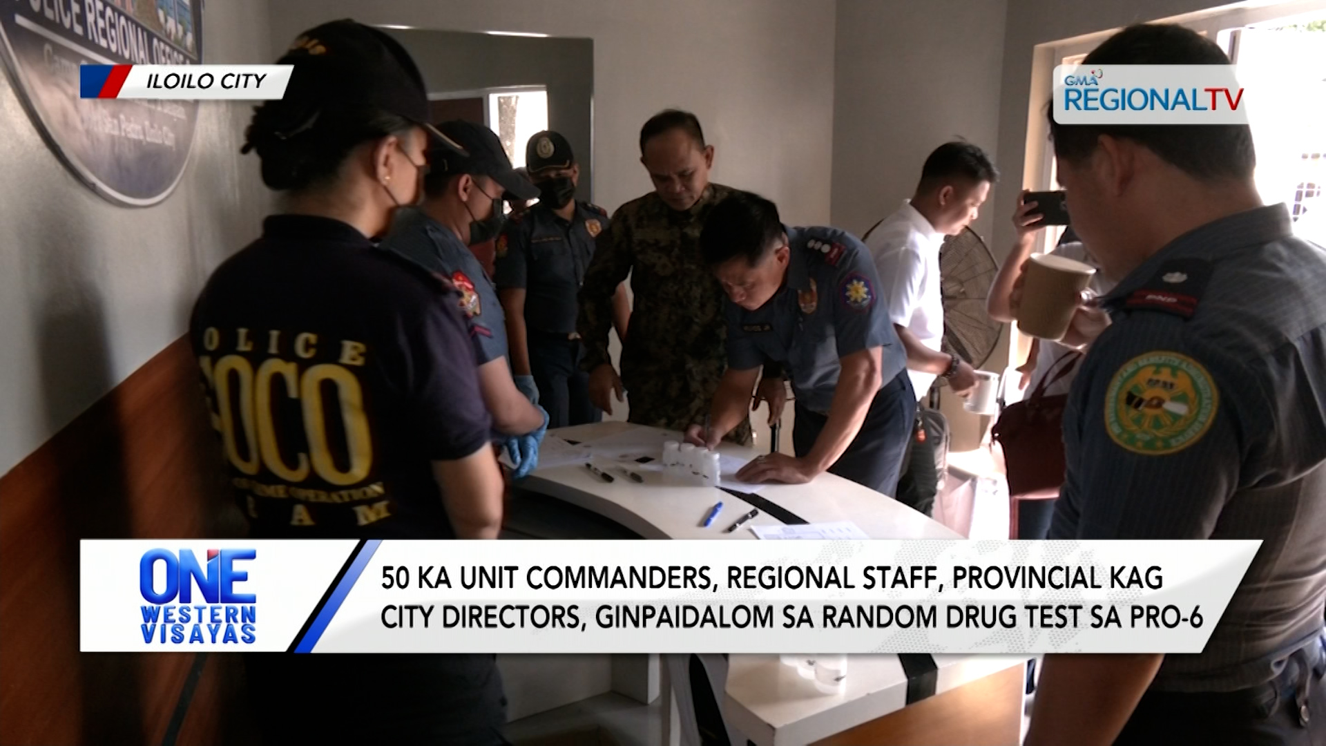 50 regional staff kag unit commanders, ginpaidalom sa random drug test sa PRO-6