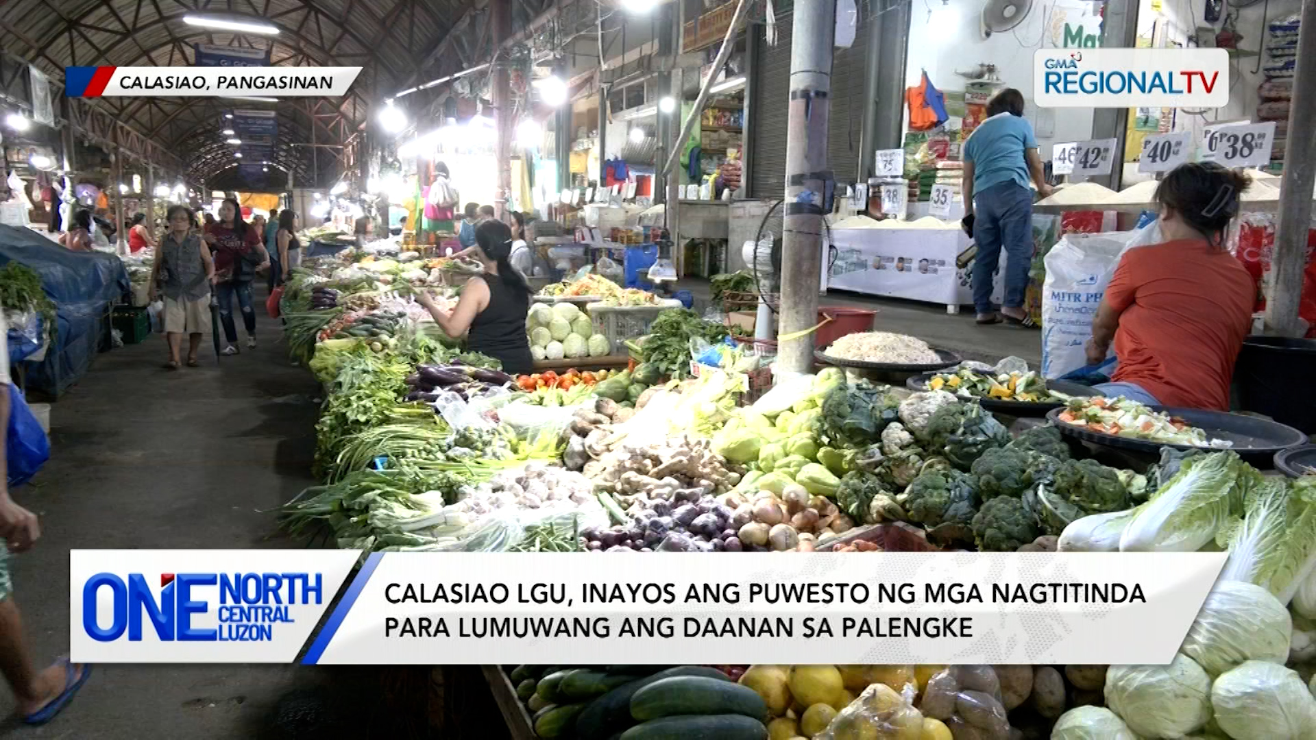 Calasiao LGU, inayos ang puwesto ng mga nagtitinda para lumuwang ang daanan