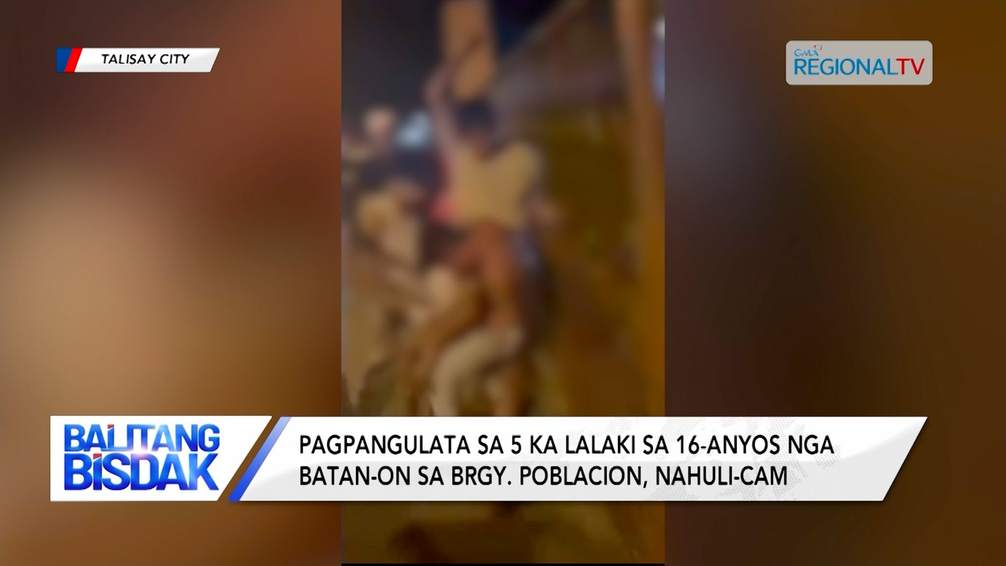 Pagpangulata sa 5 ka lalaki sa 16-anyos nga batan-on sa Talisay, nahuli-cam
