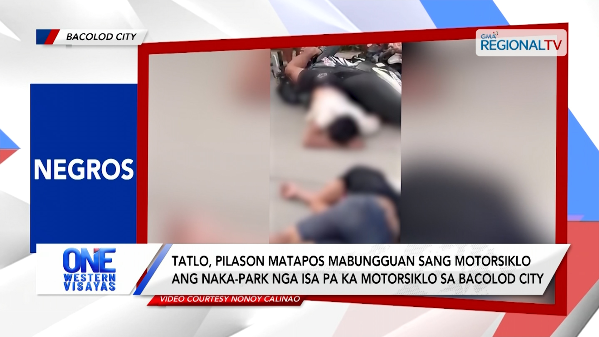 Tatlo, Pilason Matapos Mabungguan sang Motorsiklo sa Bacolod City