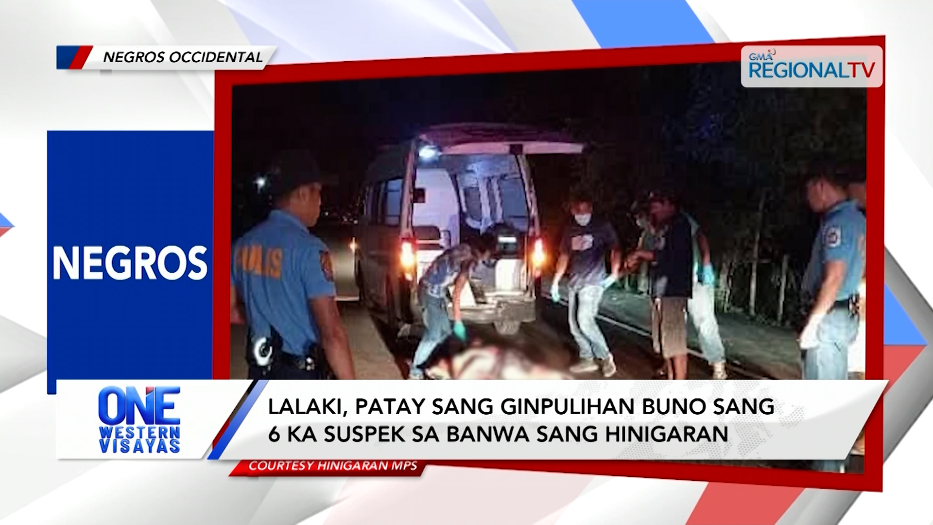 Lalaki, patay sang ginpulihan buno sang 6 ka suspek sa banwa sang Hinigaran