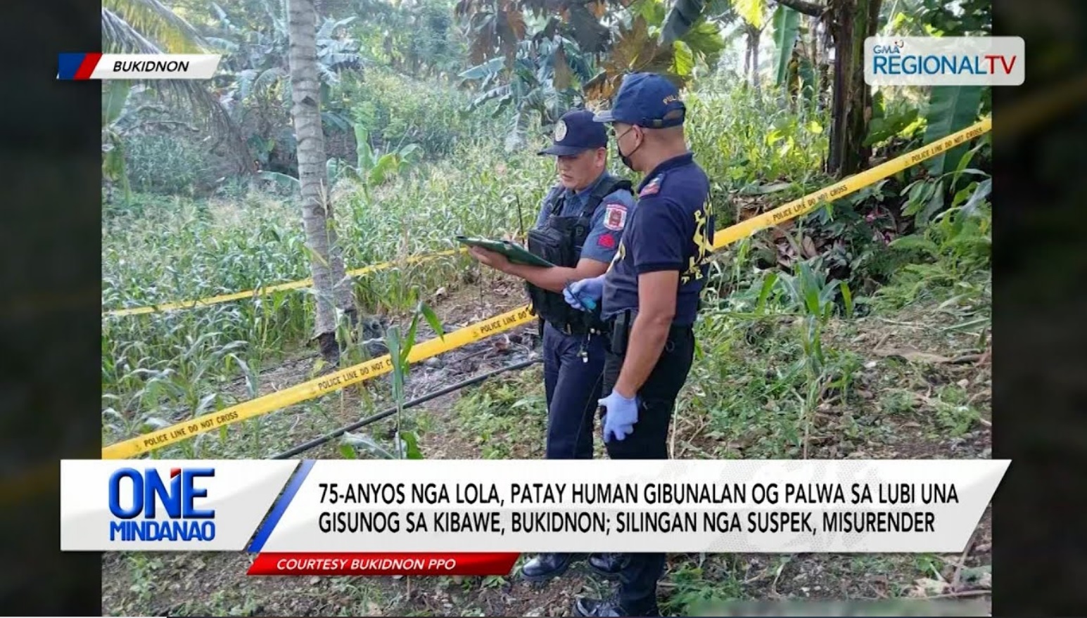 Lola, patay human gibunalan og palwa una gisunog sa Kibawe, Bukidnon | One Mindanao
