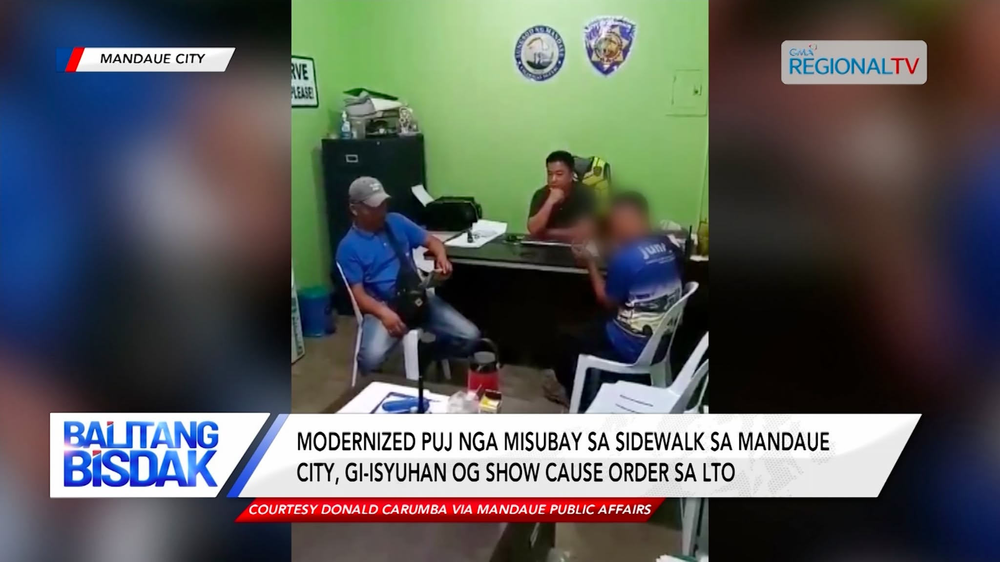 Modern PUJ nga misubay sa sidewalk, gi-isyuhan og show cause order sa LTO | Balitang Bisdak