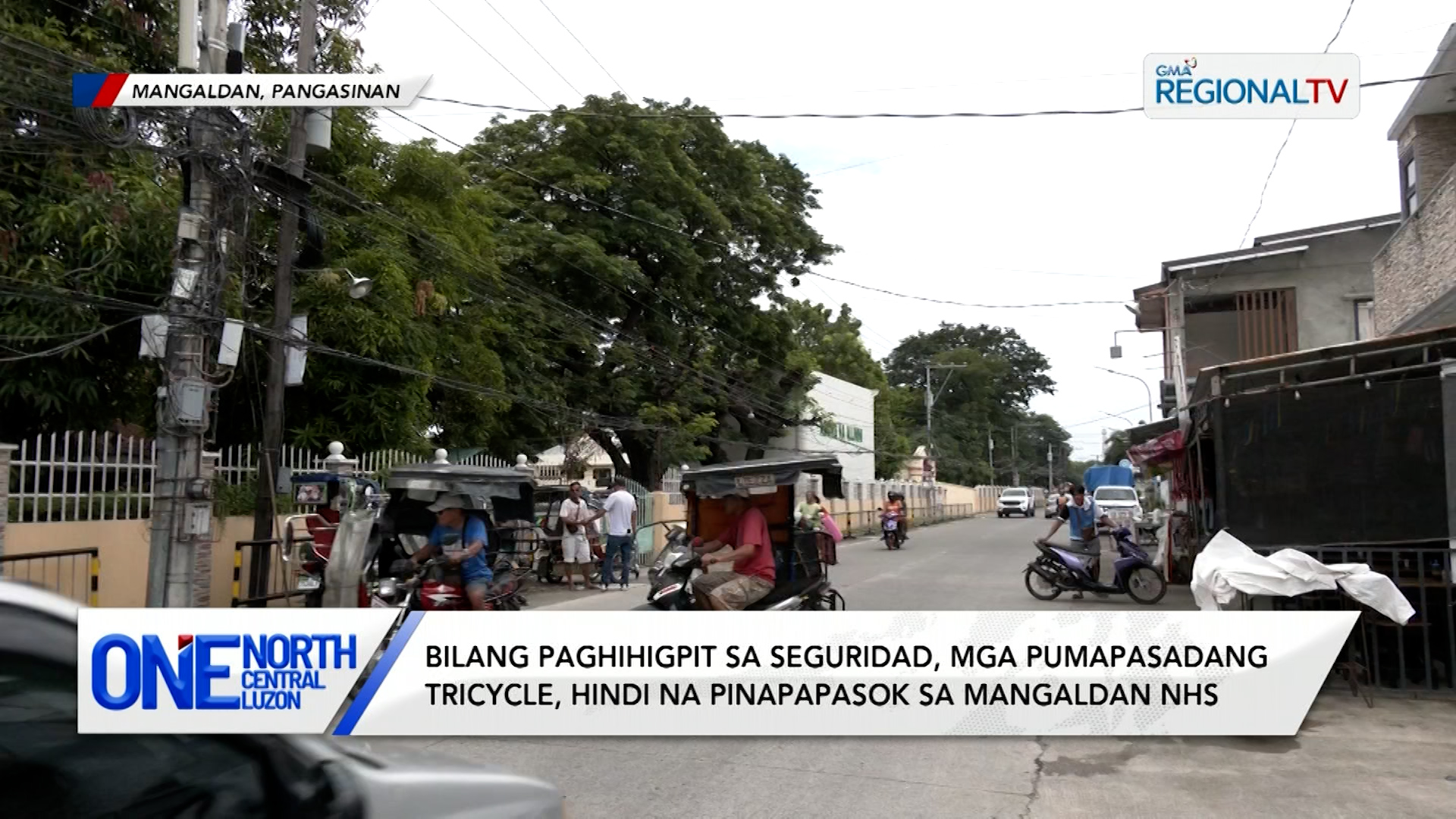 Mga pumapasadang tricycle, hindi na pinapapasok sa Mangaldan NHS | One North Central Luzon