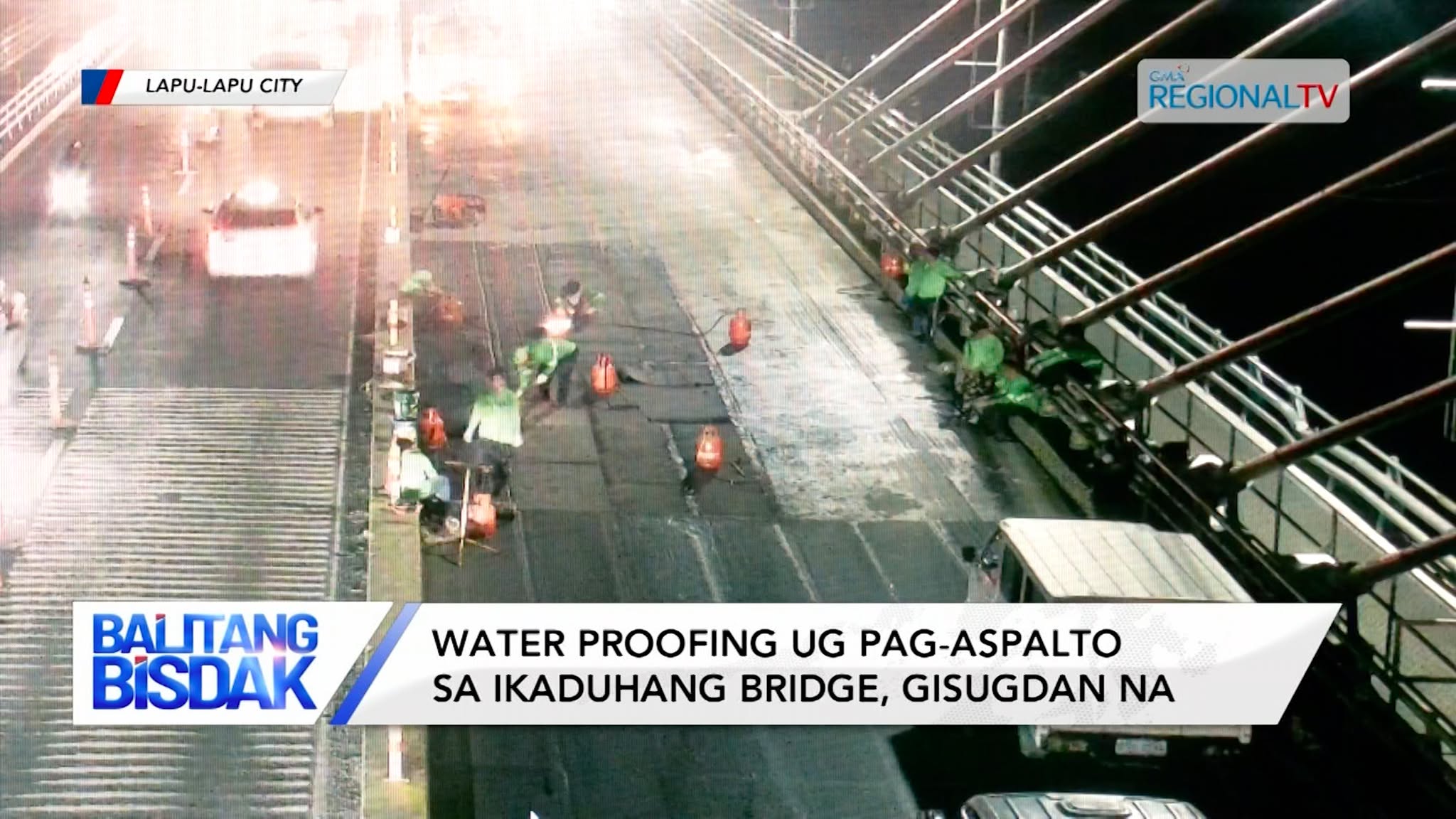 Water Proofing ug Pag-aspalto sa 2nd Bridge sa Lapu-Lapu City, Gisugdan Na | Balitang Bisdak