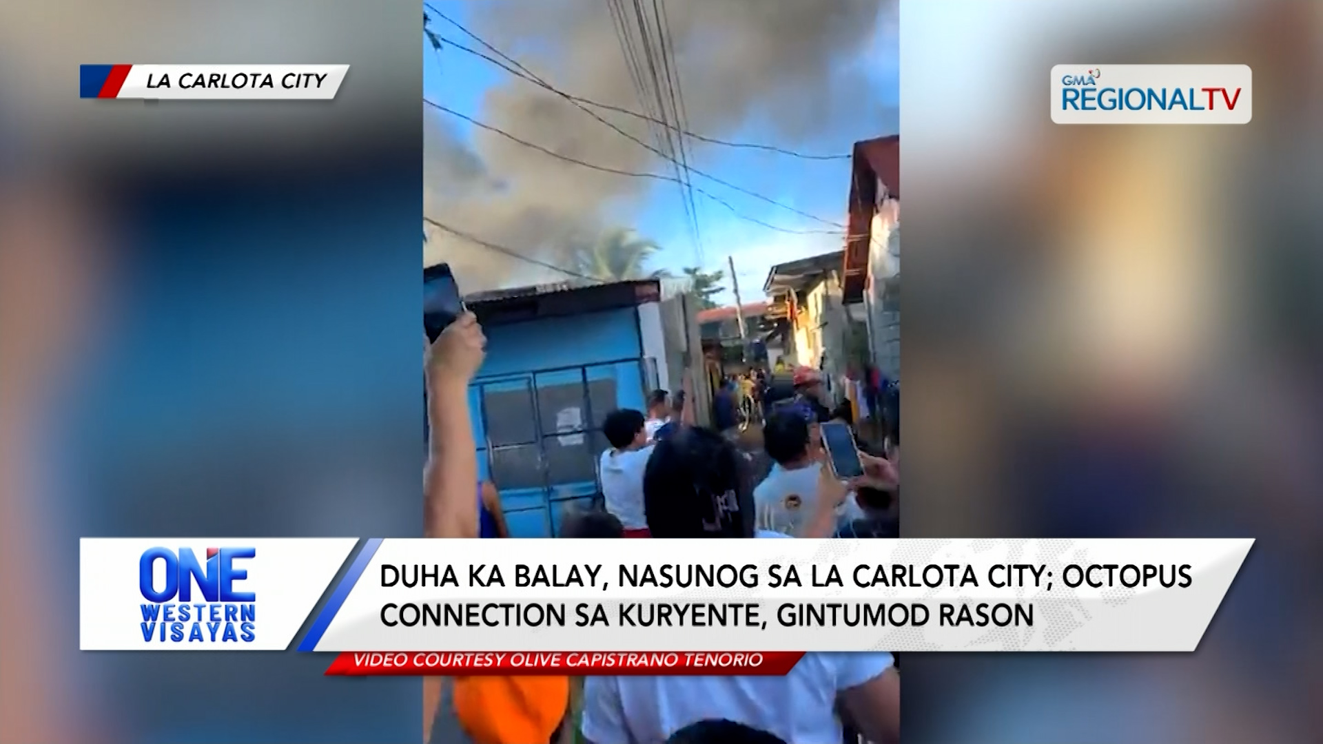 Duha ka balay sa La Carlota City, nasunog bangud koneksyon sa kuryente | One Western Visayas