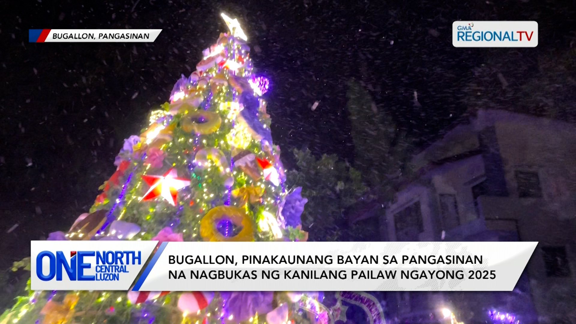 Artificial snow at makukulay na dekorasyon, atraksyon sa Bugallon | One North Central Luzon