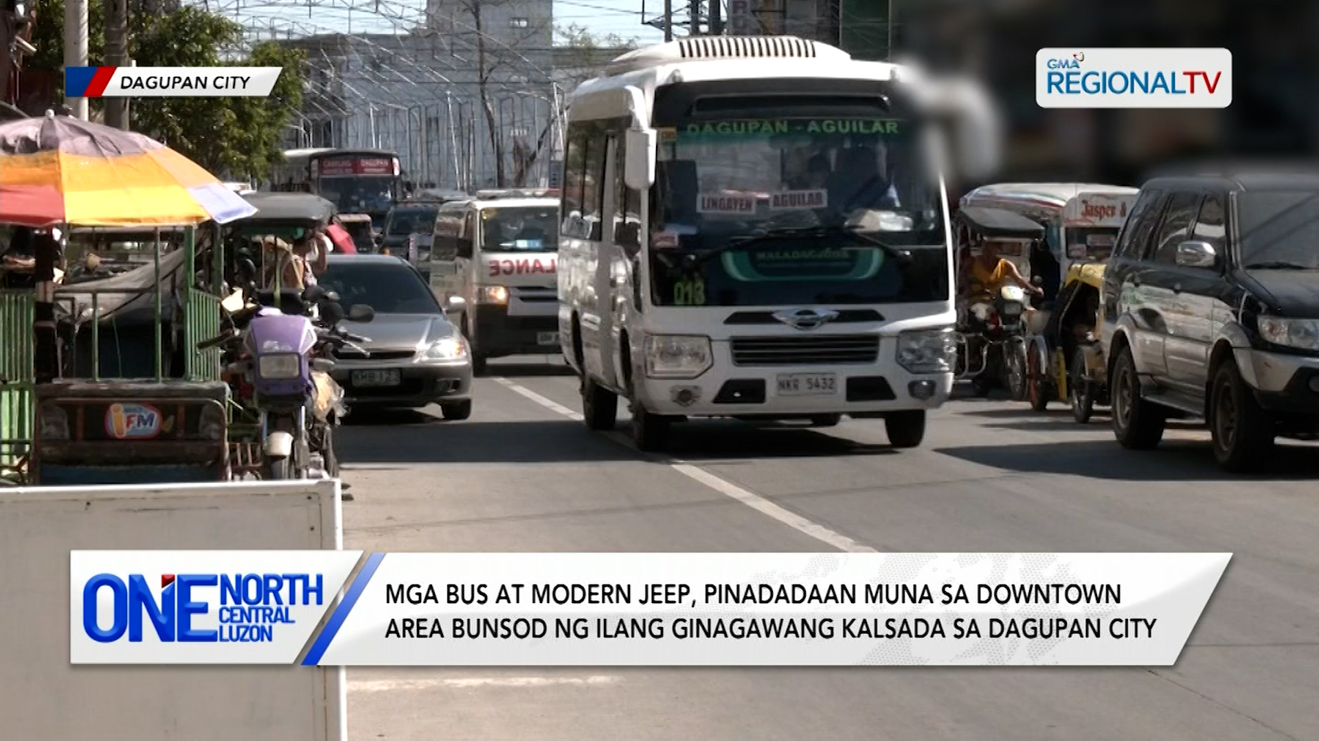 Mga bus at modern jeep, pinadadaan muna sa downtown area | One North Central Luzon