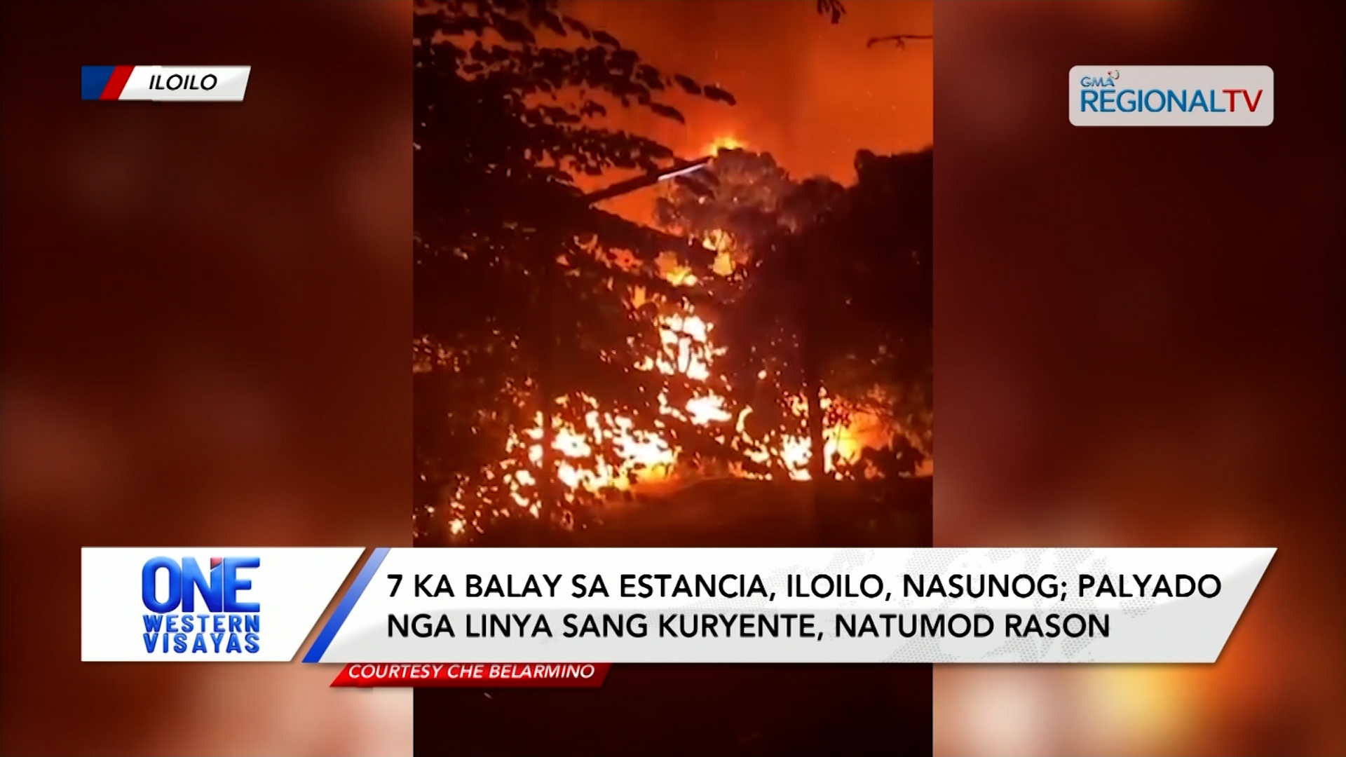 7 ka balay sa Estancia, Iloilo, nasunog; kuryente ang posible rason | One Western Visayas
