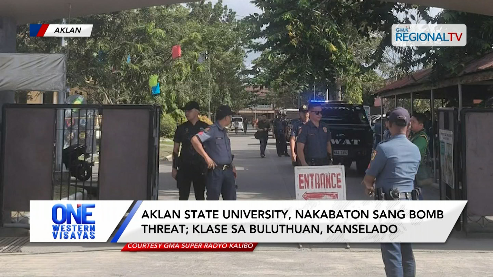 Aklan State University nakabaton sang bomb threat; klase sa buluthuan kanselado| One Western Visayas