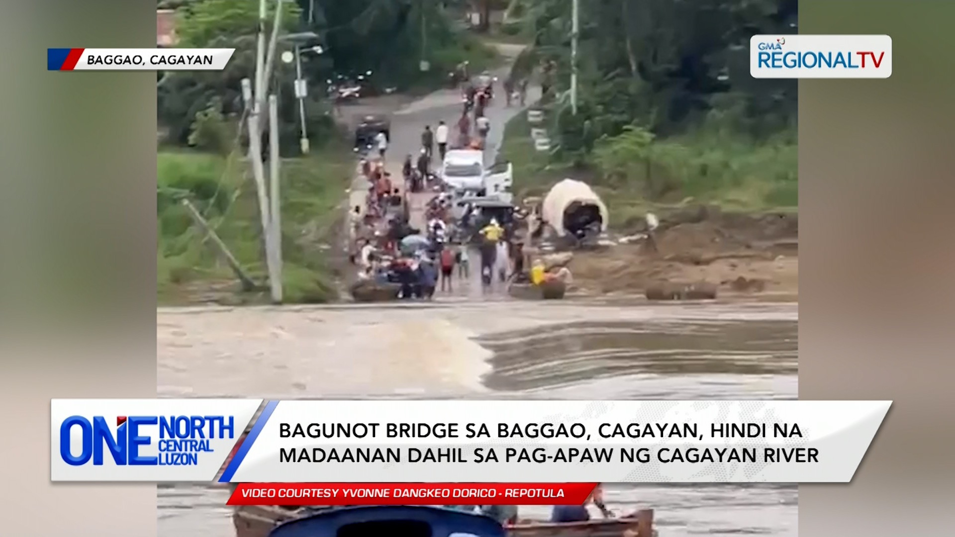 Bagunot Bridge, hindi na madaanan dahil sa pag-apaw ng Cagayan River | One North Central Luzon