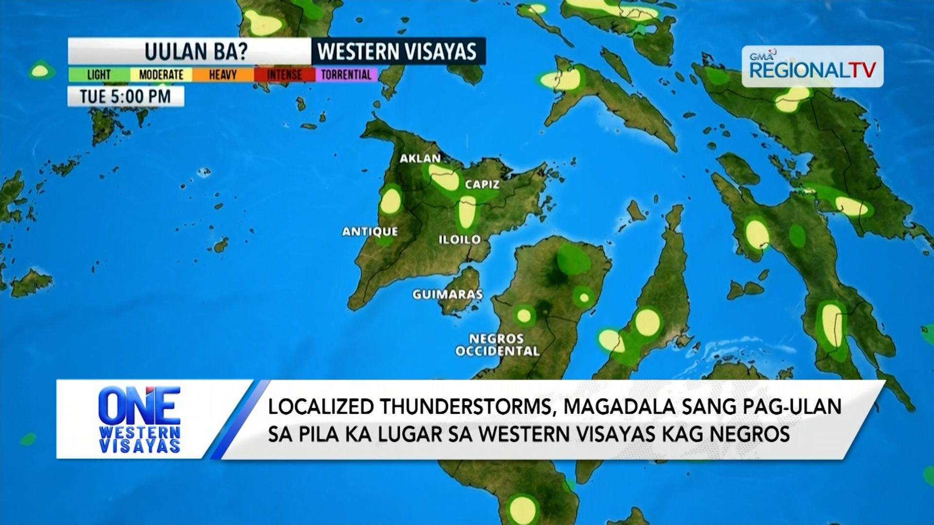 Localized thunderstorms, magapa-ulan sa pila ka lugar sa Western Visayas | One Western Visayas