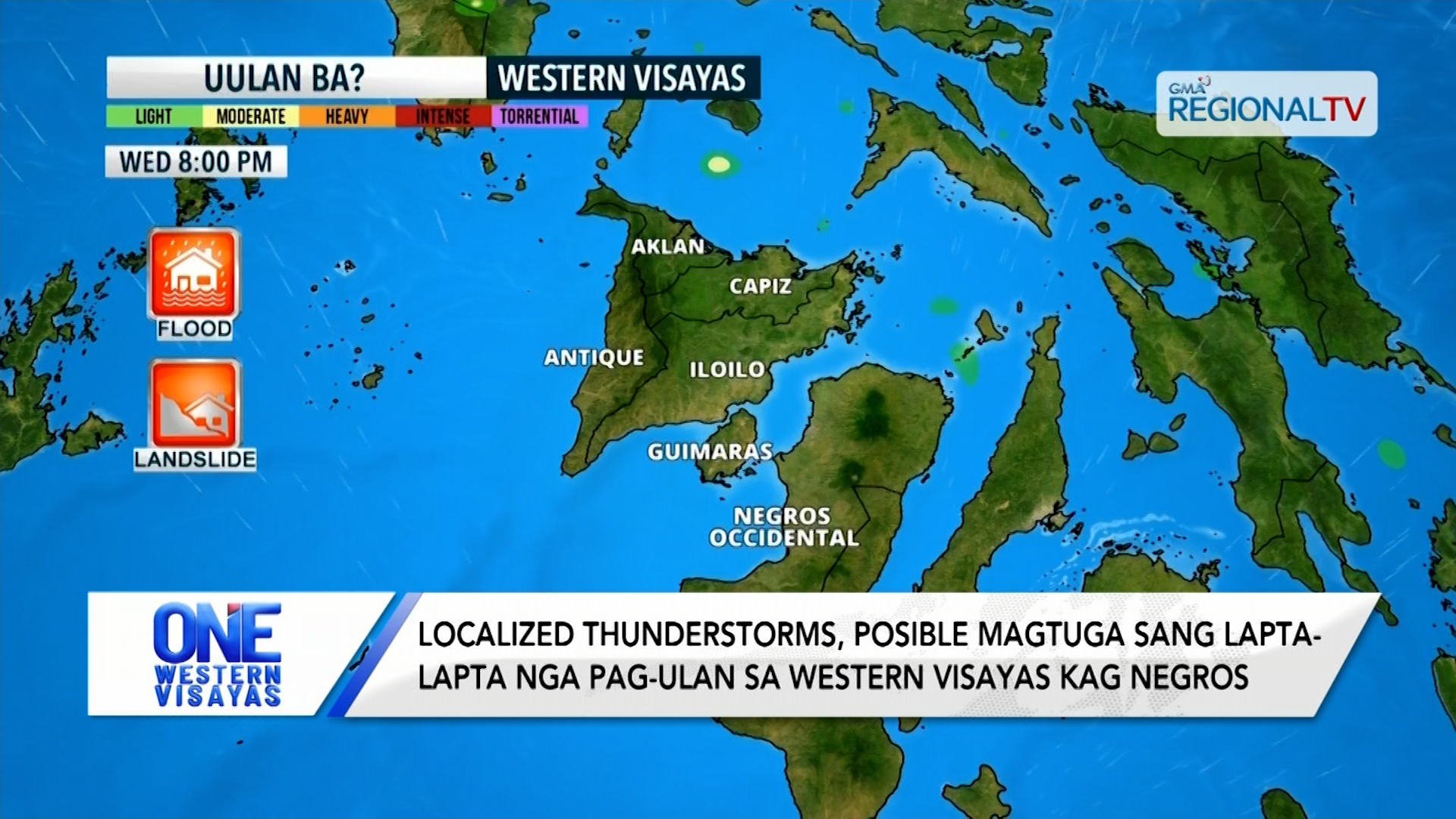 Localized thunderstorms posible magtuga sang lapta-lapta nga ulan sa Visayas | One Western Visayas