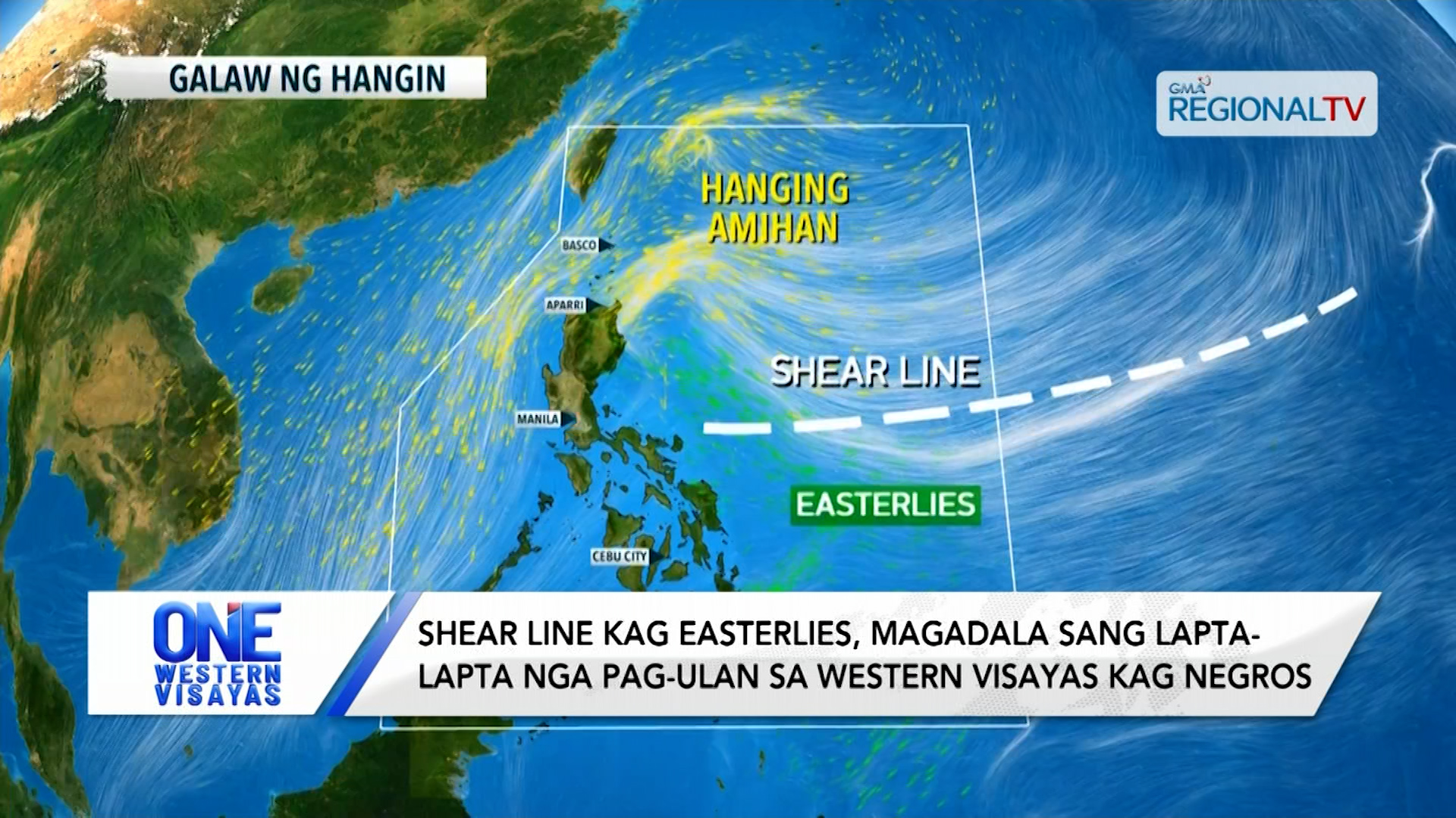 Shear line kag Easterlies, magadala sang lapta-lapta nga pag-ulan sa Visayas | One Western Visayas