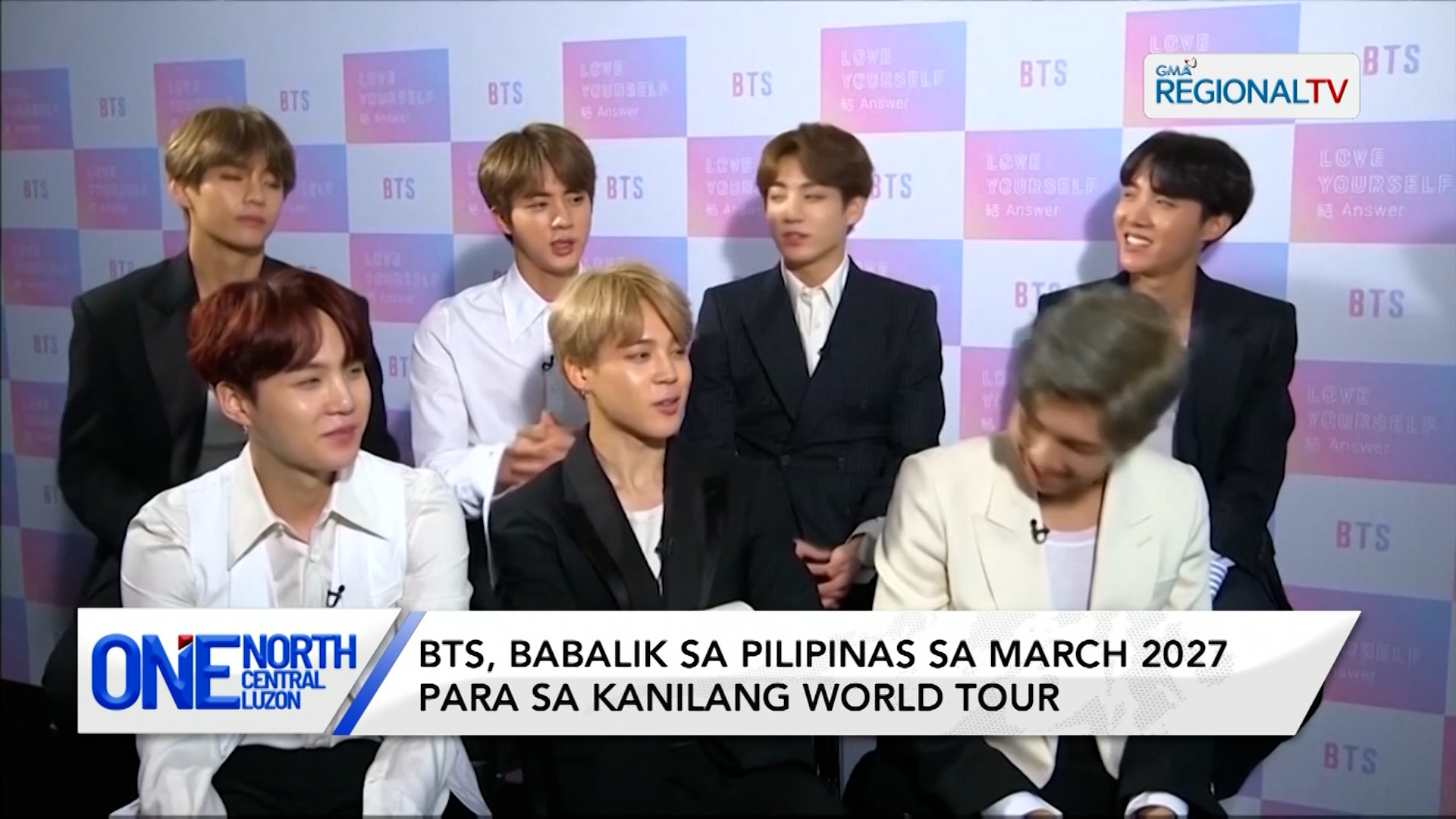 BTS, babalik sa Pilipinas sa March 2027 para sa kanilang world tour | One North Central Luzon