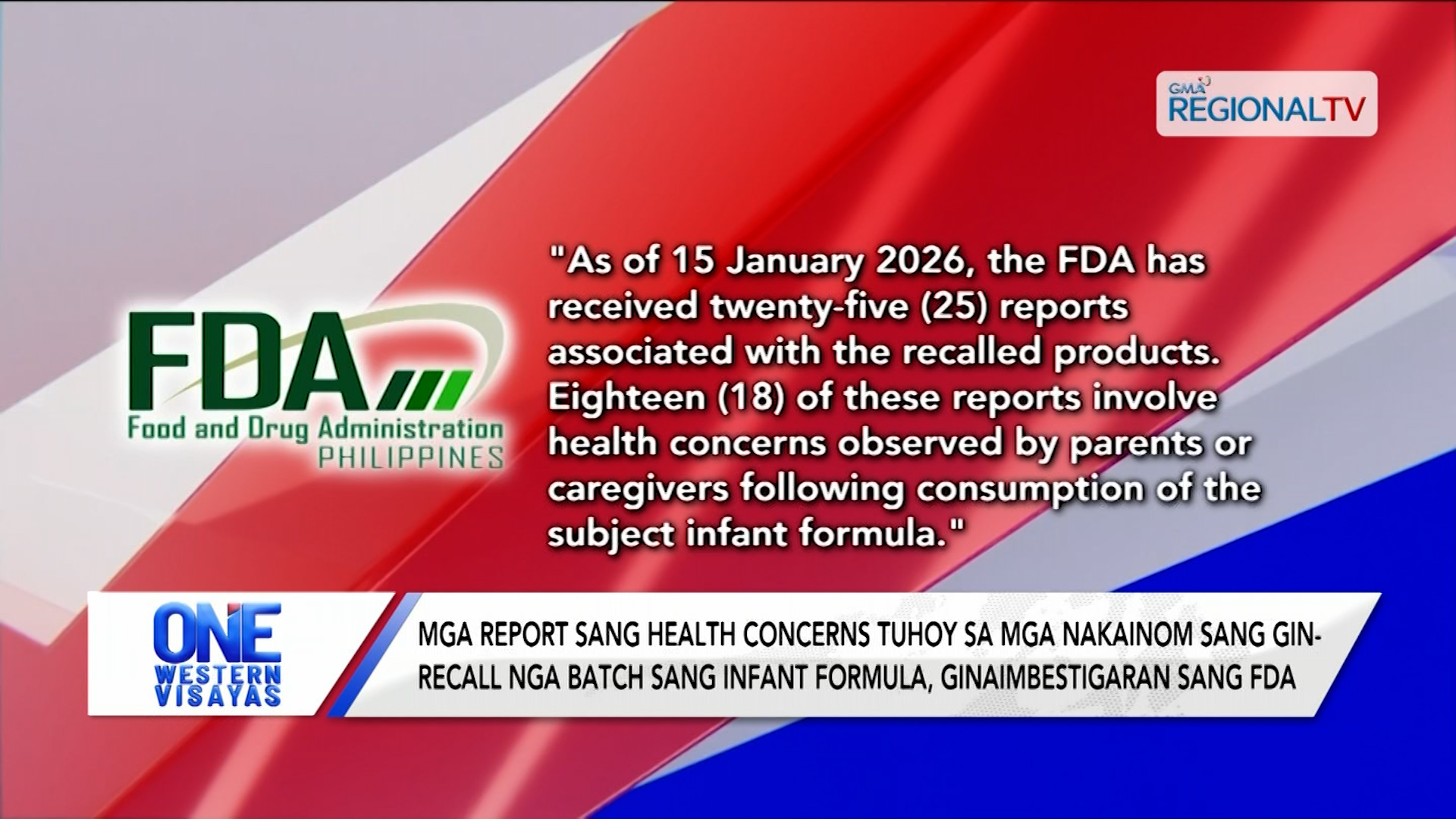 Gin-recall nga batch sang infant formula | One Western Visayas