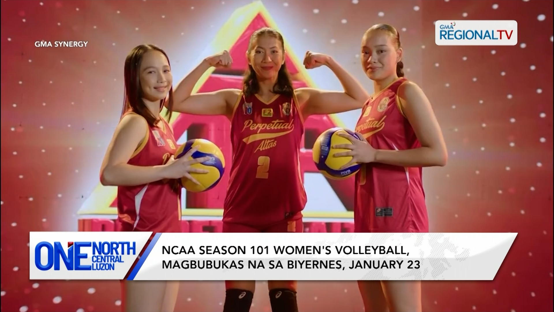 NCAA Season 101 Women's Volleyball, magbubukas na sa Biyernes, January 23 | One North Central Luzon
