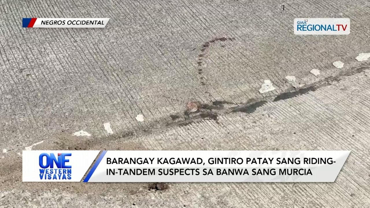 Barangay Kagawad, gintiro patay sang riding-in-tandem suspects sa Murcia | One Western Visayas
