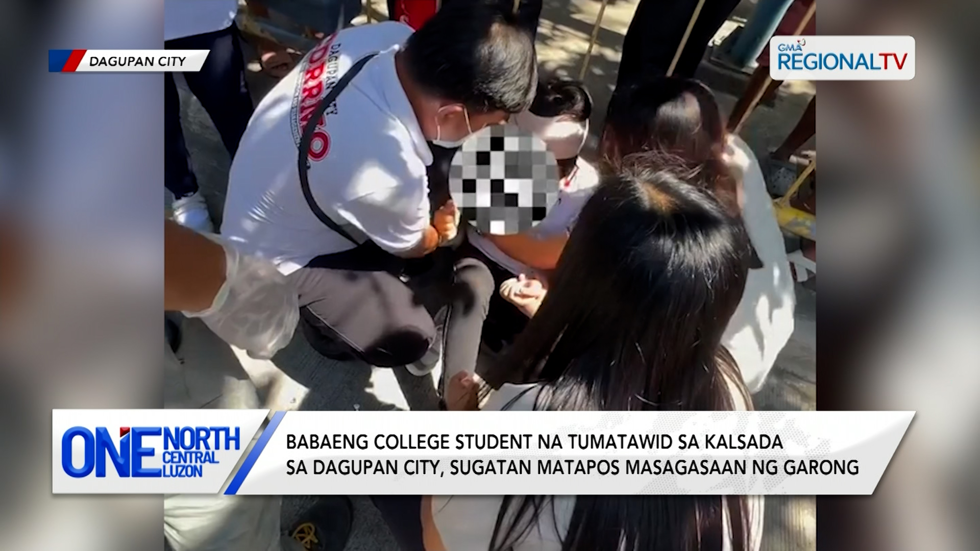 Babaeng tumatawid sa kalsada sa Dagupan City, sugatan matapos masagasaan | One North Central Luzon