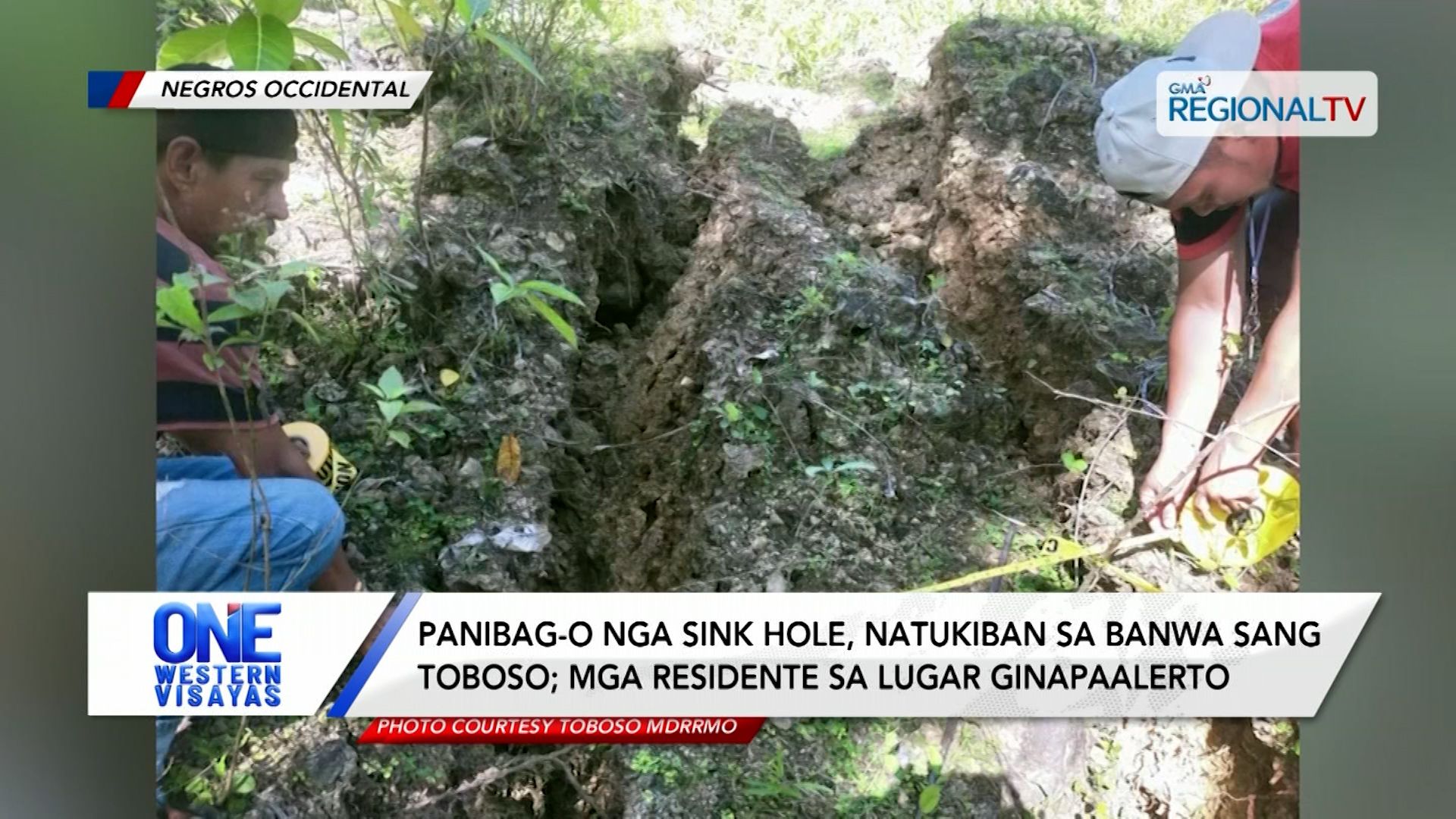 Panibag-o nga sink hole, natukiban sa banwa sang Toboso | One Western Visayas