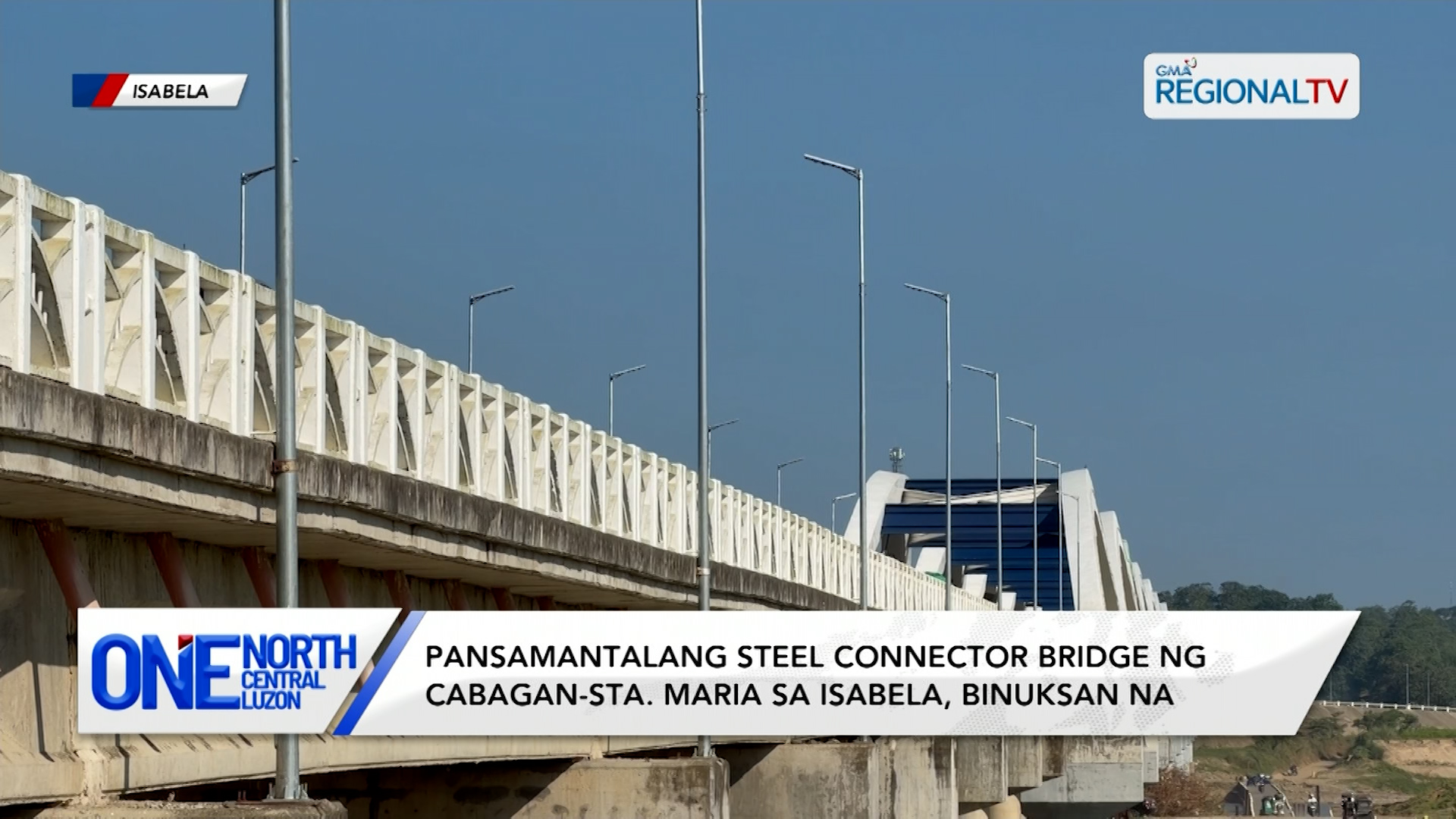 Pansamantalang steel connector bridge ng Cabagan-Sta. Maria, binuksan na | One North Central Luzon