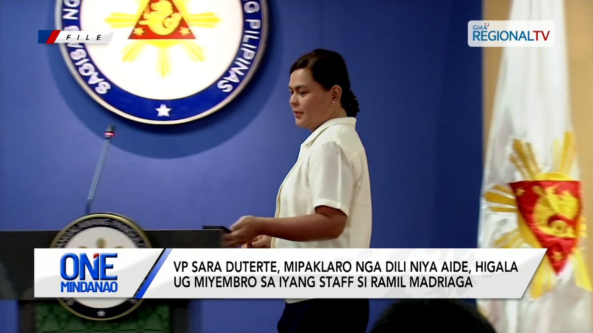 VPSD, mipaklaro nga dili niya aide, higala ug miyembro sa staff si Ramil | One Mindanao