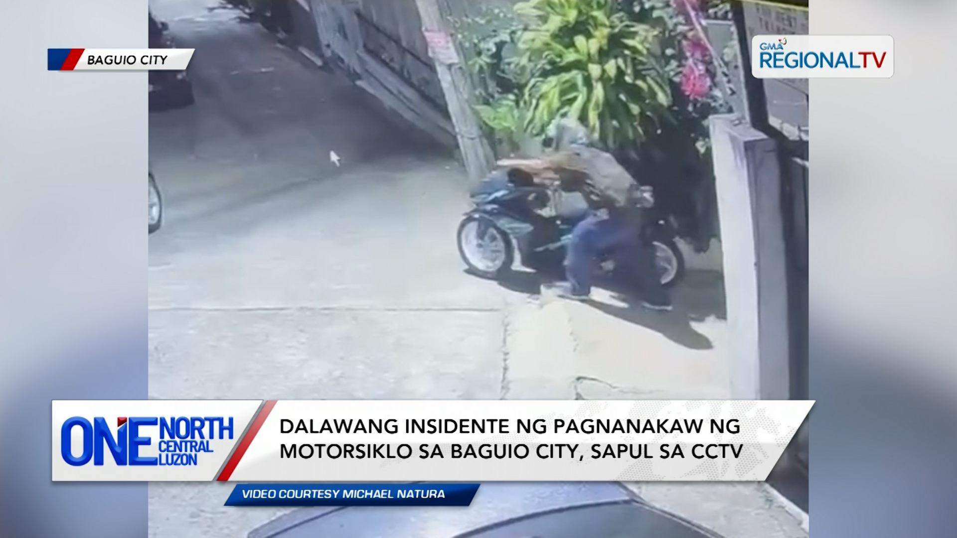 2 insidente ng pagnanakaw ng motorsiklo sa Baguio City, sapul sa CCTV | One North Central Luzon