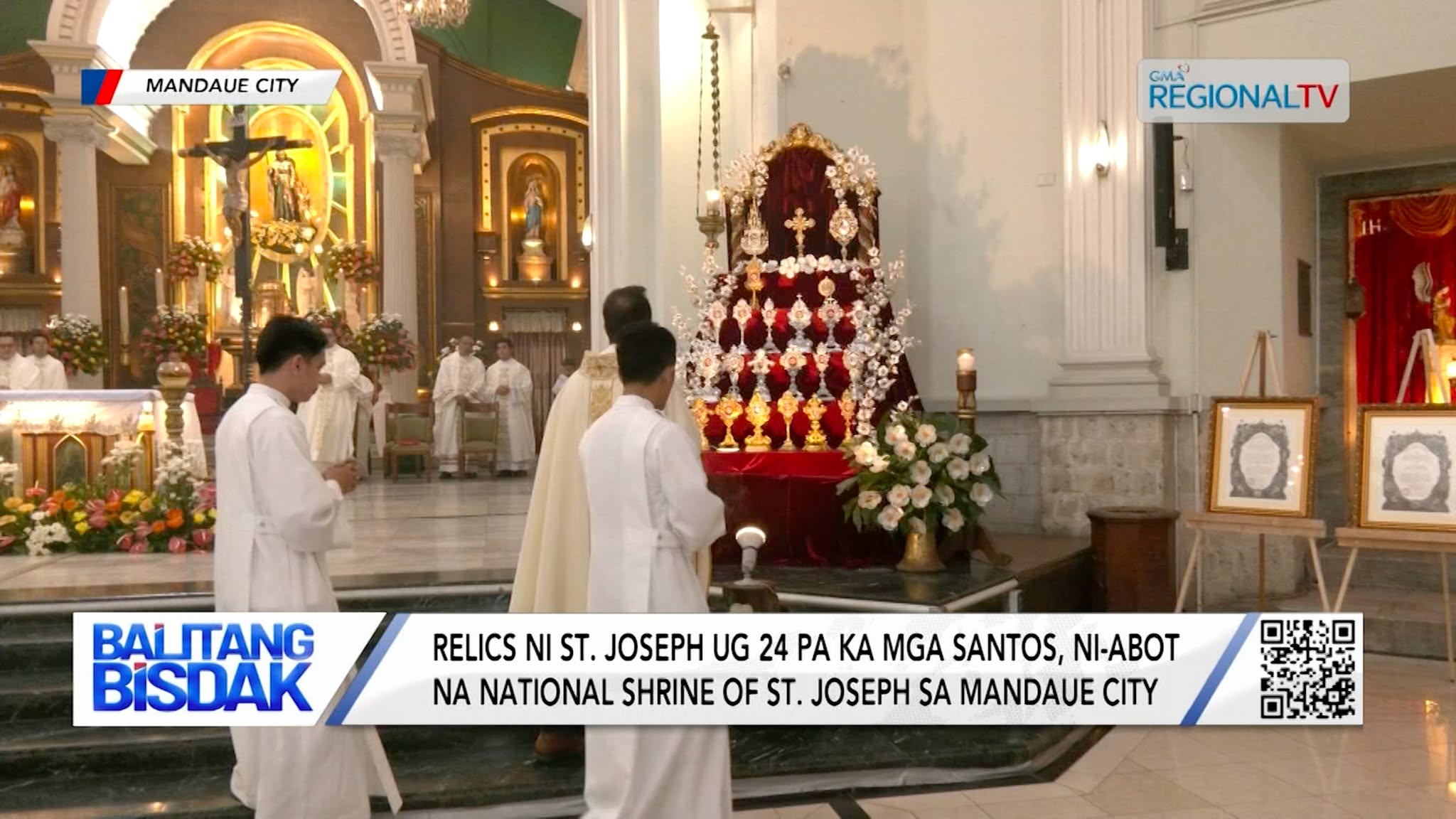 Relics ni St. Joseph ug 24 pa ka mga Santos, Ni-abot na | Balitang Bisdak