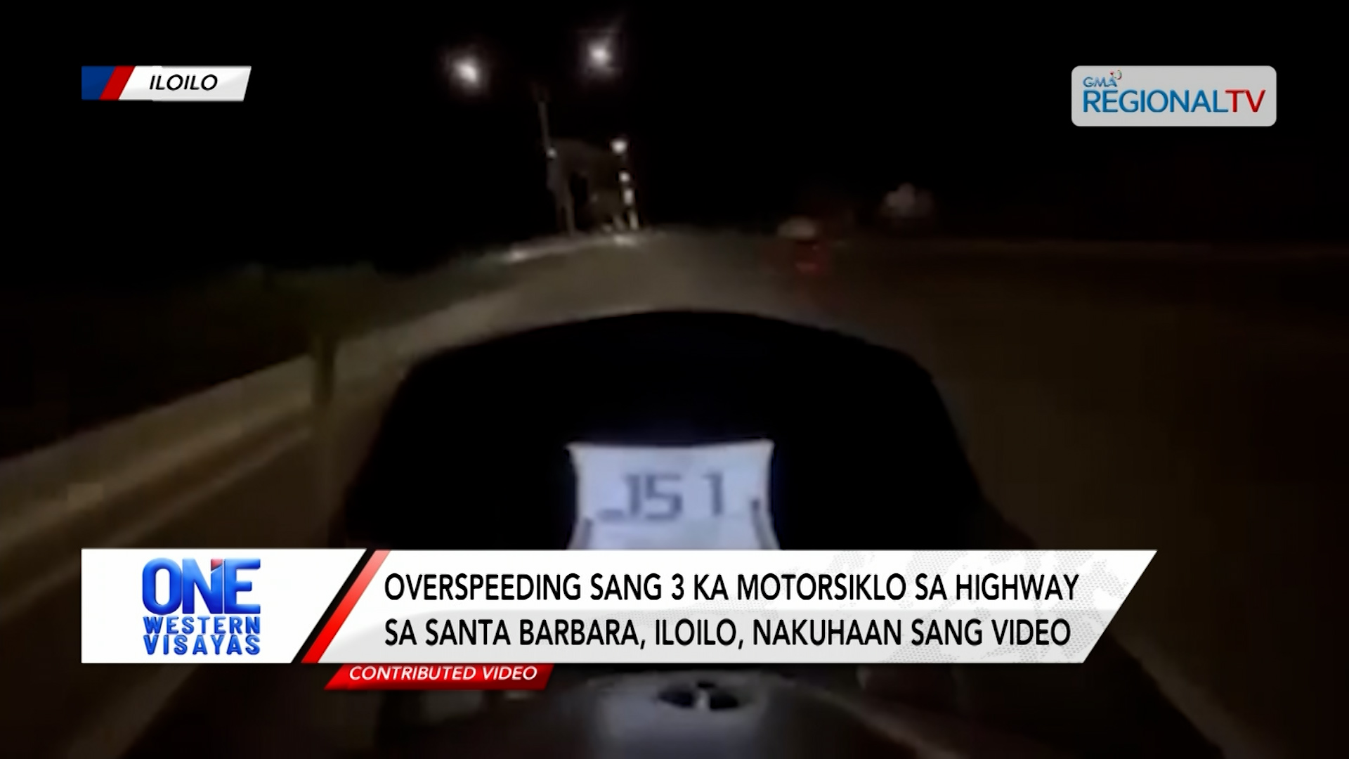 Overspeeding sang 3 ka motorsiklo sa Santa Barbara, Iloilo, nakuhaan sang video| One Western Visayas