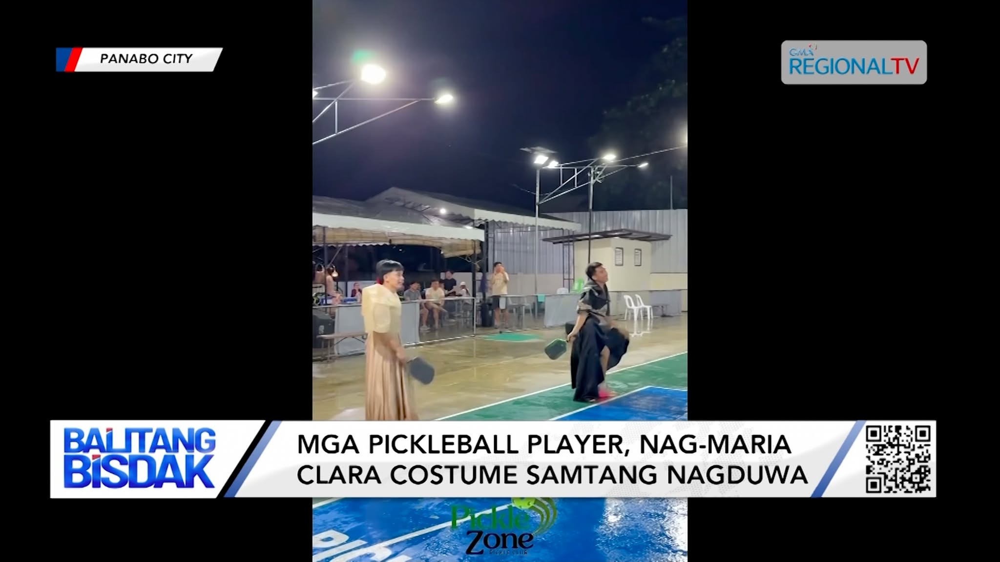 Mga Pickleball Player, Nag-Maria Clara Costume samtang Nagduwa | Balitang Bisdak