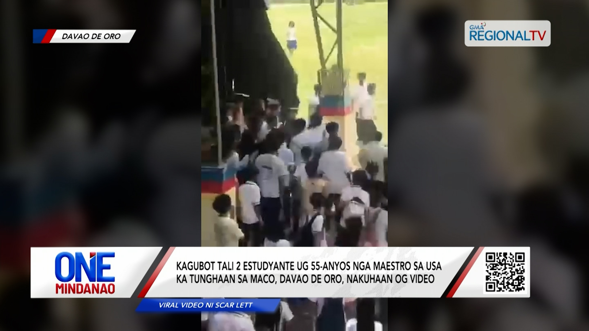 Kagubot sa 2 estudyante ug maestro sa tunghaan, nakuhaan og video I One Mindanao