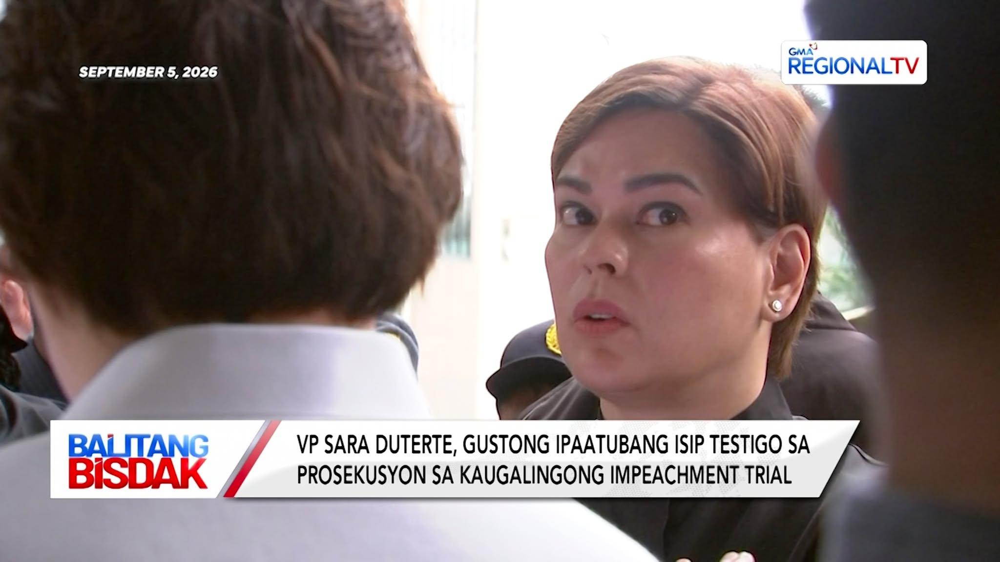 VP Sara Duterte, Gustong Ipaatubang isip Testigo | Balitang Bisdak
