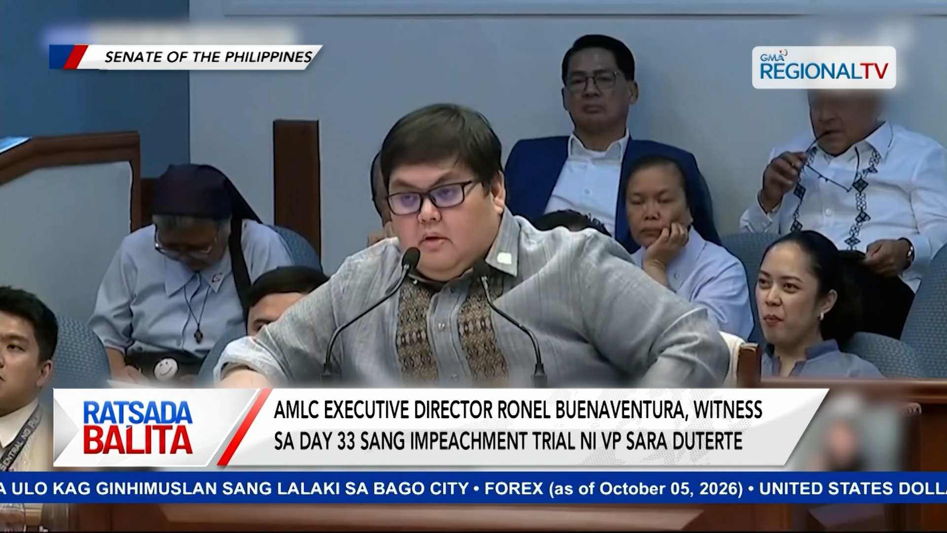 AMLC Executive Director, witness sa day 33 sang impeachment trial ni VP Sara Duterte| Ratsada Balita