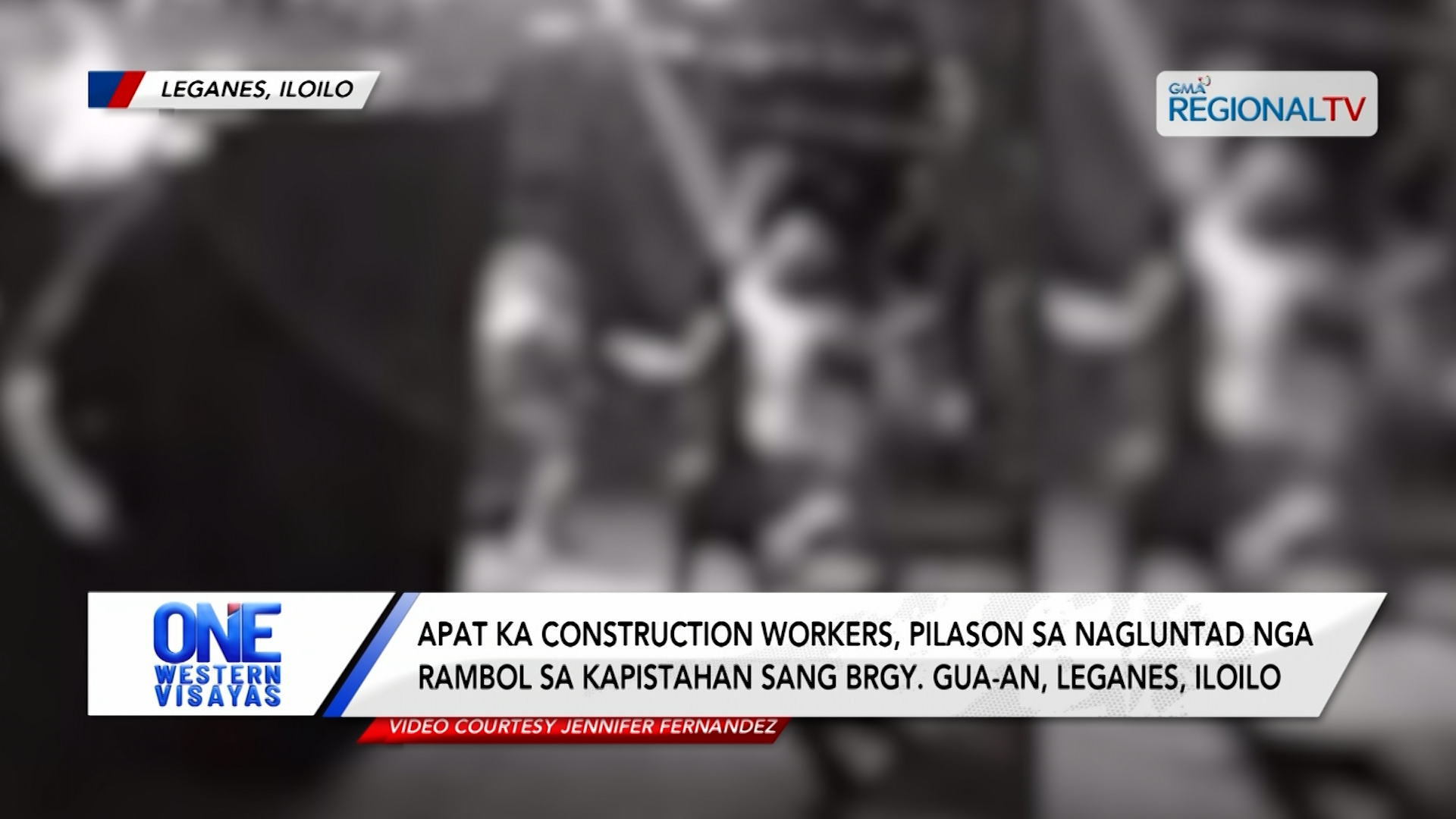 Apat ka construction workers pilason sa nagluntad nga rambol sa Leganes, Iloilo