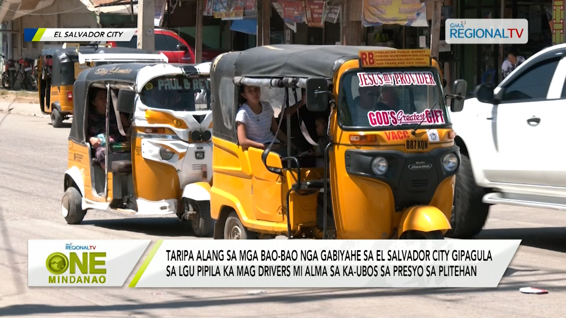 Taripa alang sa mga bao-bao nga gabiyahe sa El Salvador City gipagula sa LGU