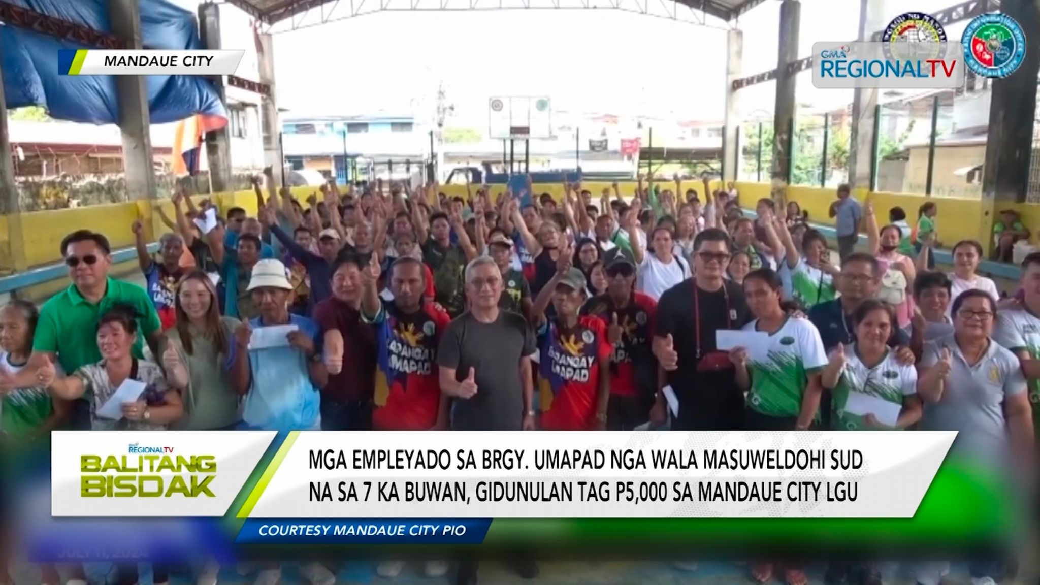 Mga empleyado sa Brgy. Umapad nga wala suweldohi, gitabangan sa LGU