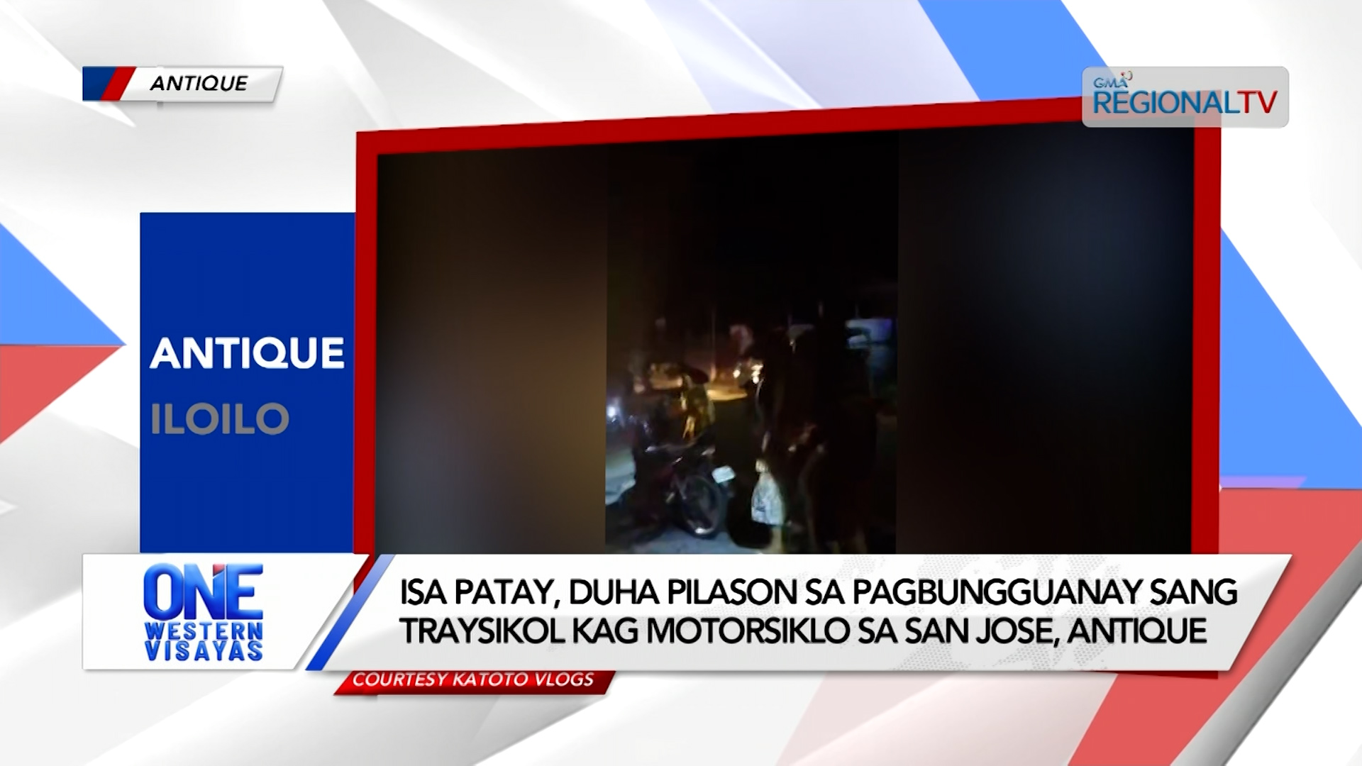 Isa patay, 2 pilason sa pagbungguanay sang traysikol kag motorsiklo sa Antique