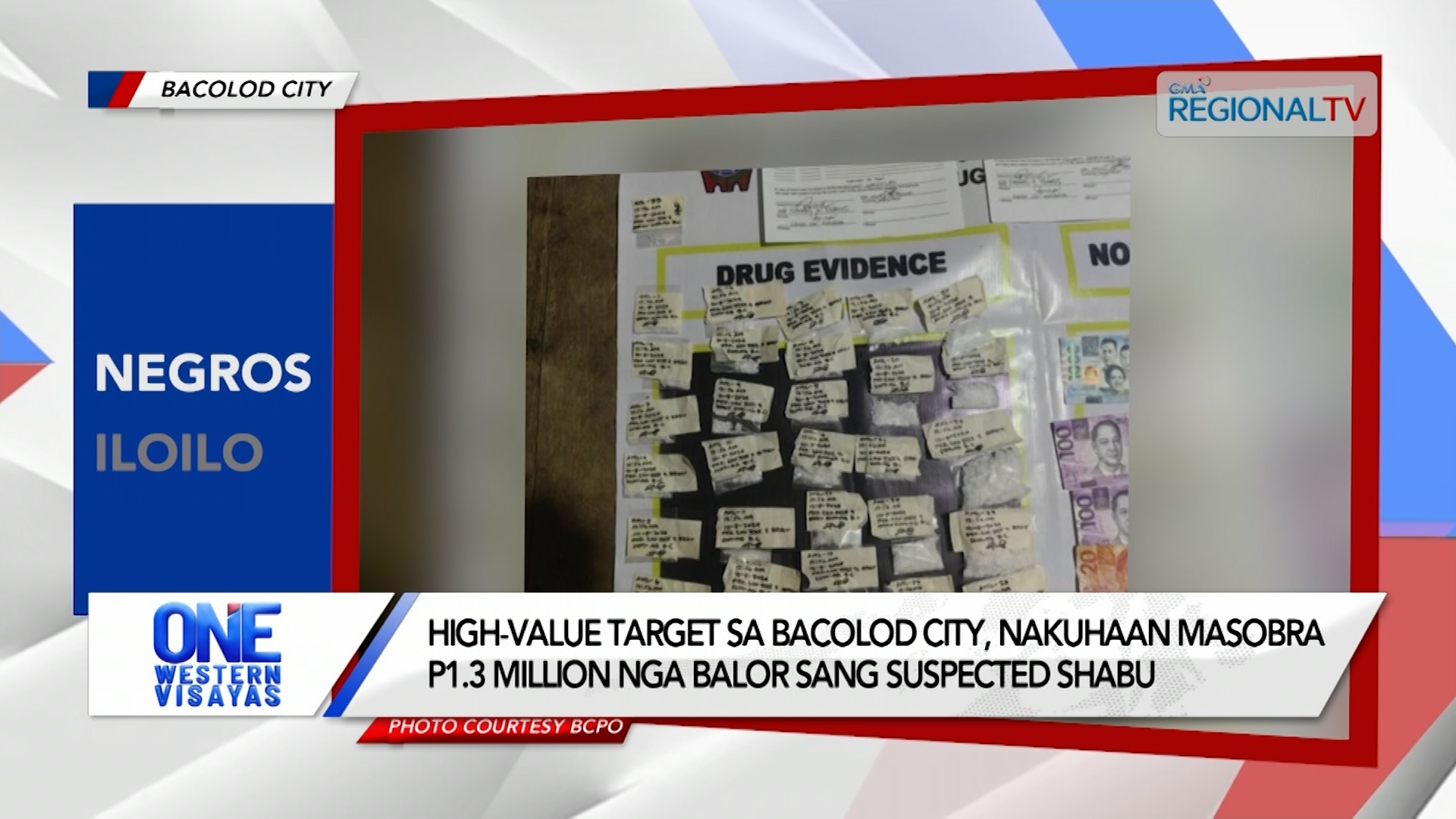 High-value target sa Bacolod City, nakuhaan masobra P1.3 M nga suspected shabu