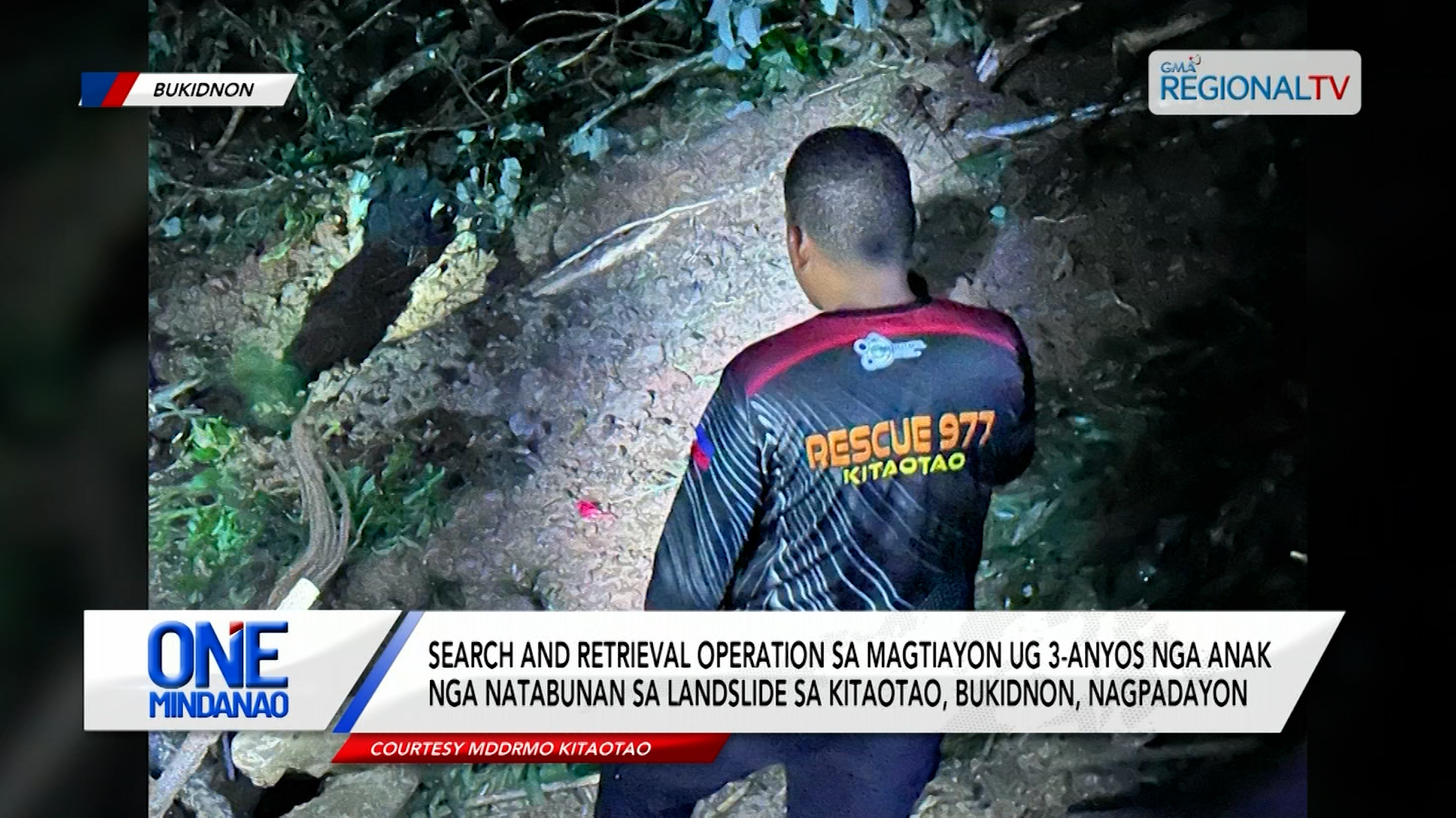 Search and Retrieval Ops sa 3 nga natabunan sa landslide, nagpadayon