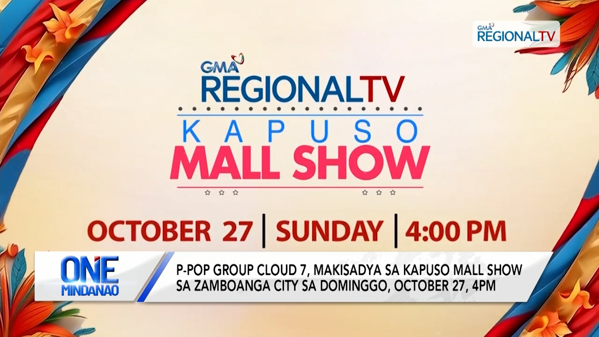 Pipila ka Kapuso Stars, makisadya sa 9th Araw ng Davao Occidental sa Malita