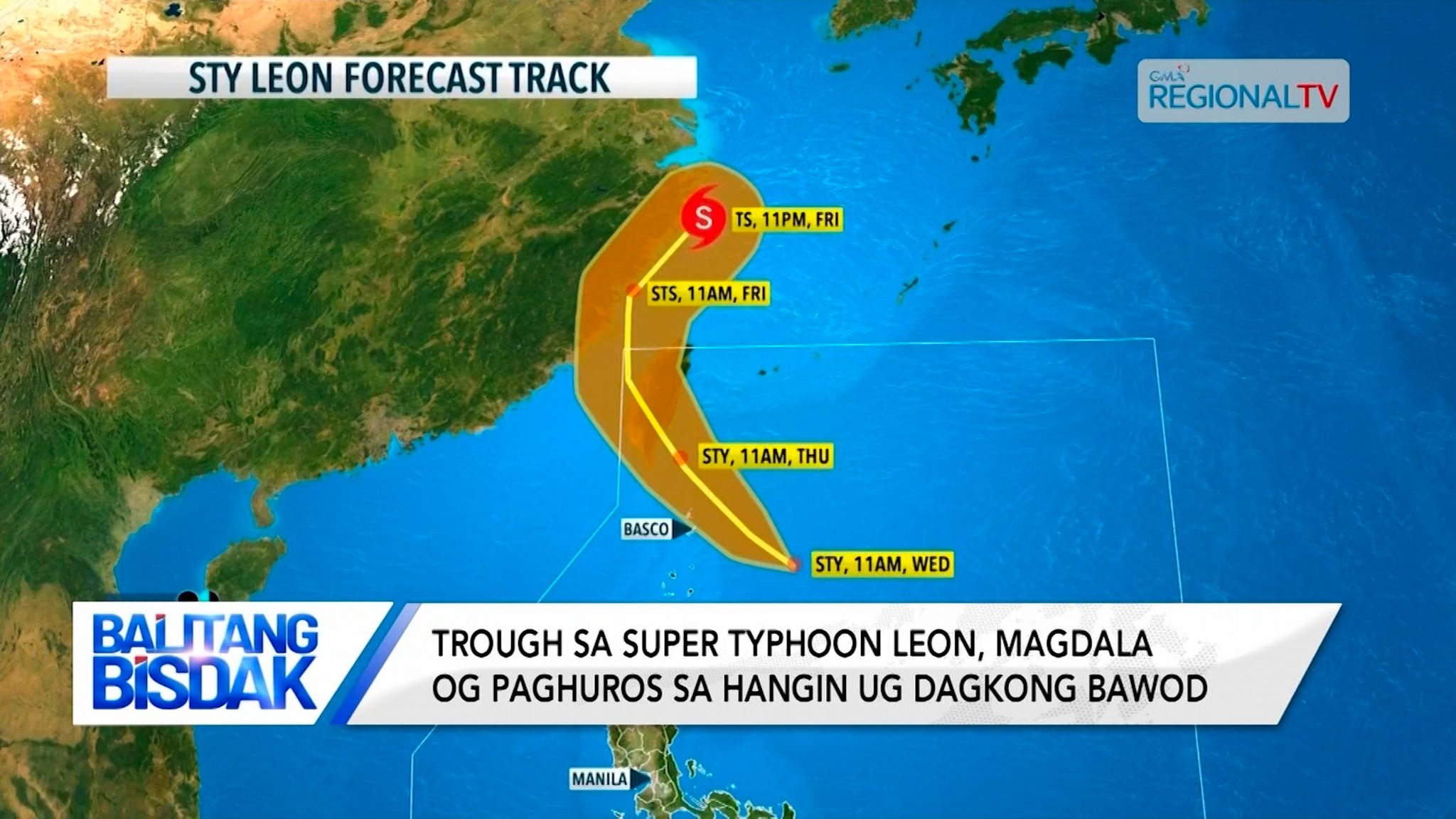 Super typhoon Leon, wala’y direktang epekto sa Kabisay-an